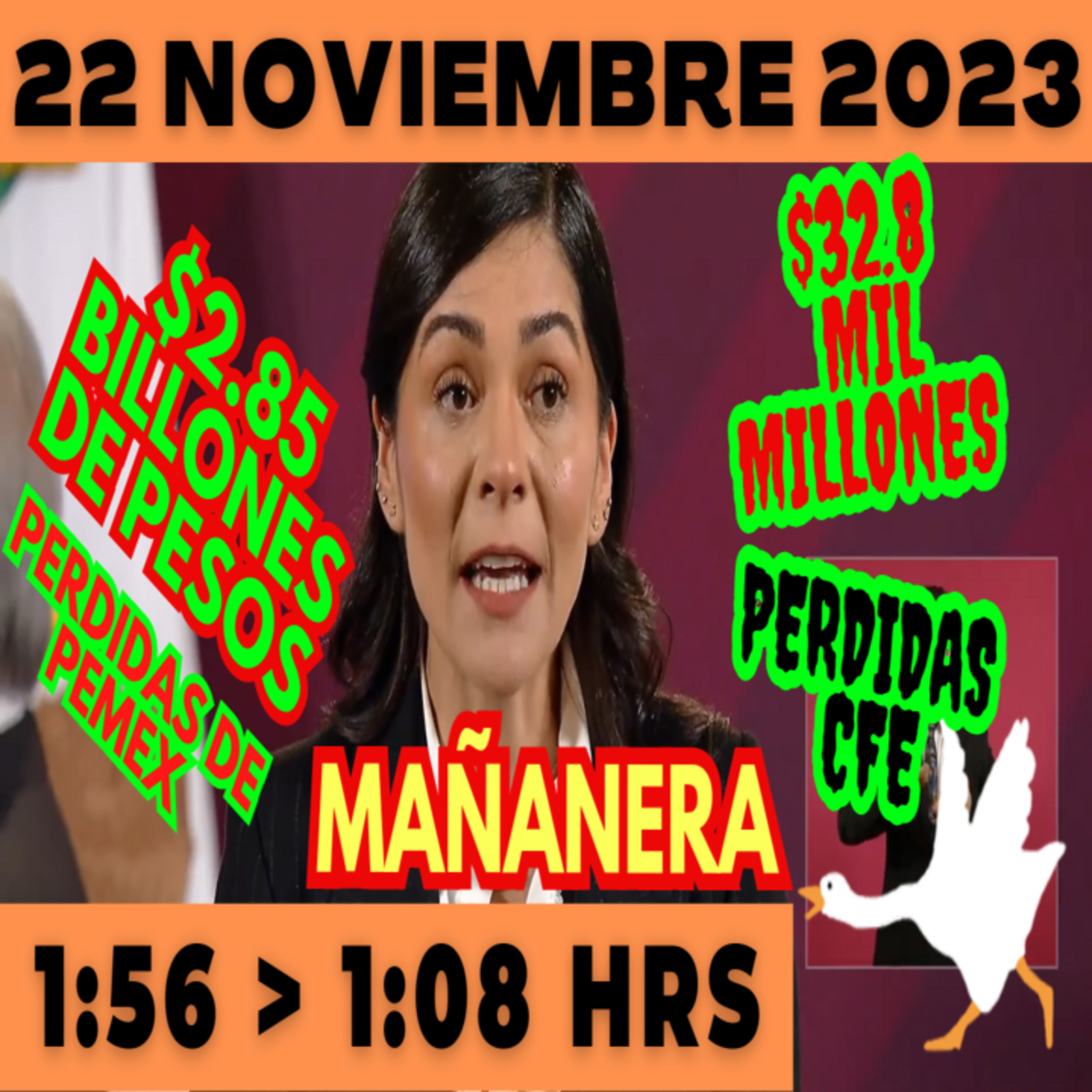 💩🐣 Conferencia de prensa matutina *Miércoles 22 de noviembre 2023* Presidente AMLO de 1:56 a 1:37. episode artwork