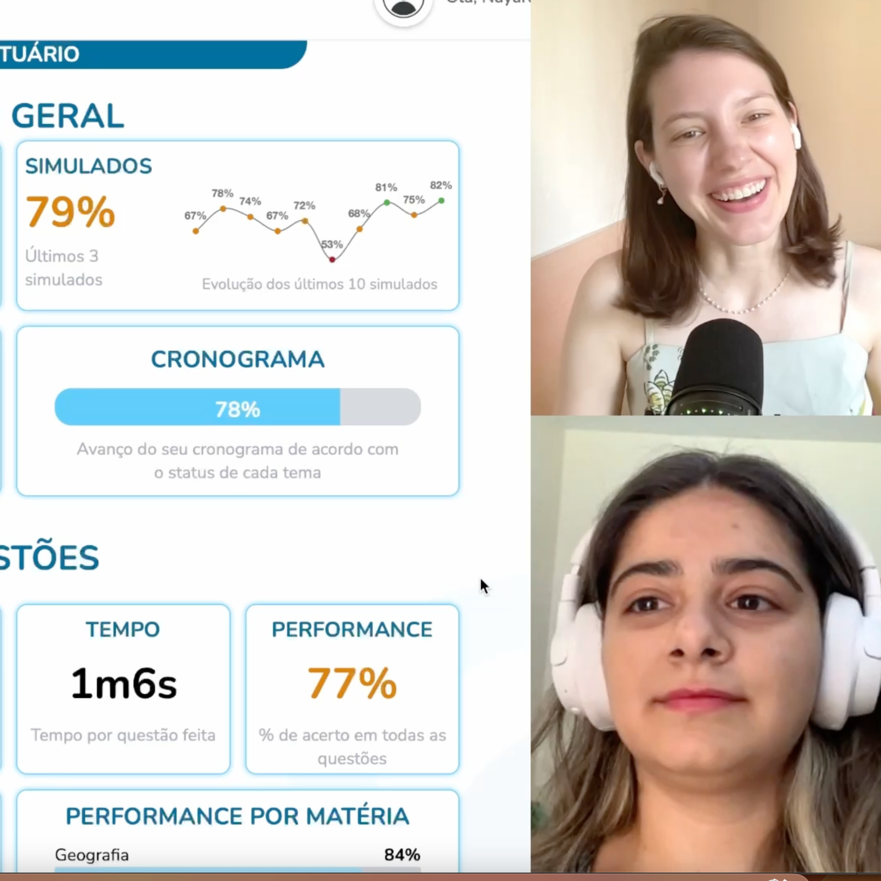 Análise de estudo! 78% do cronograma para o ENEM
