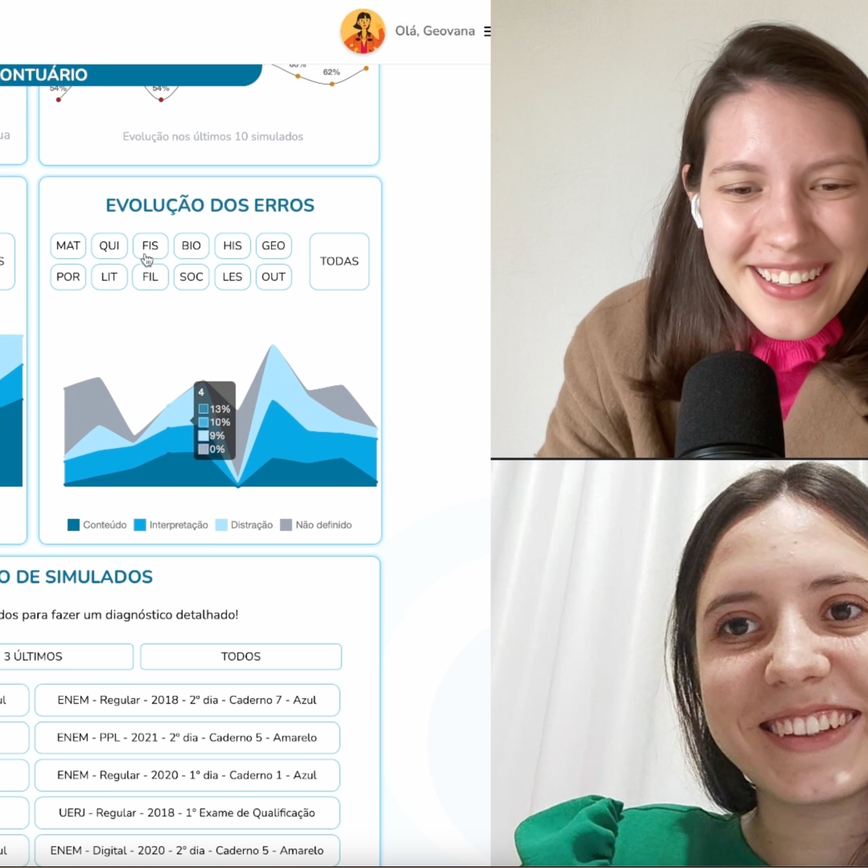 Análise de estudo: Quase 8k questões e consistência de 92% dos dias estudados!
