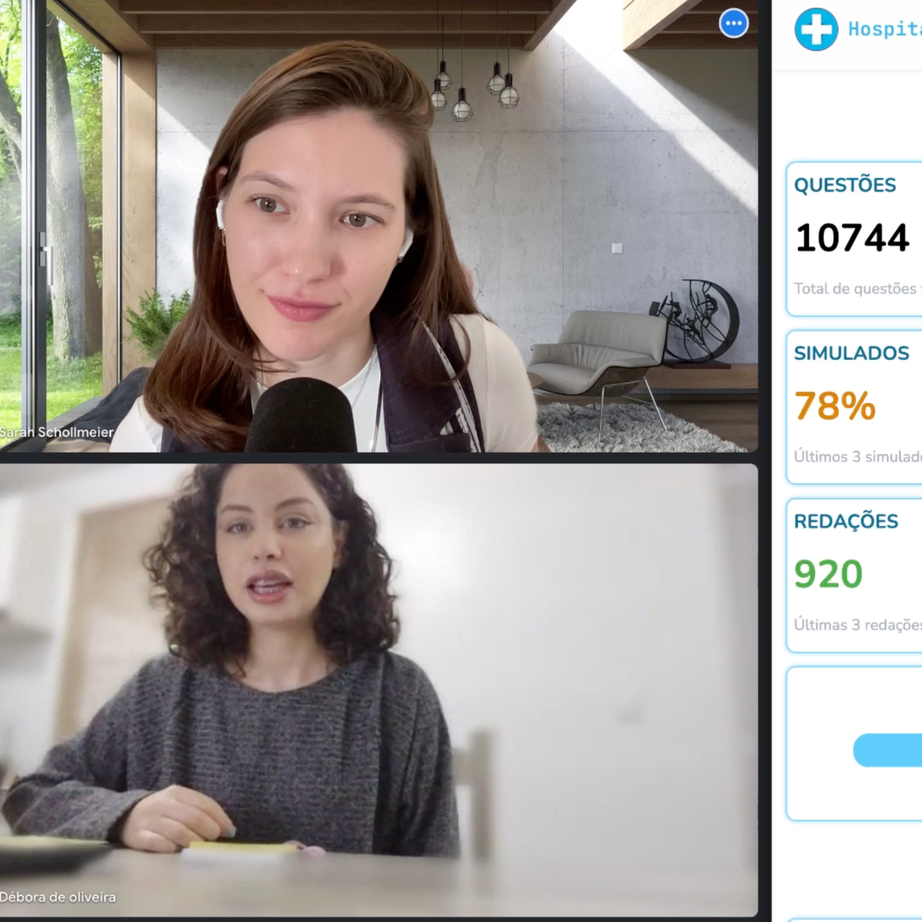 Faça 2 simulados na semana para evoluir mais rápido