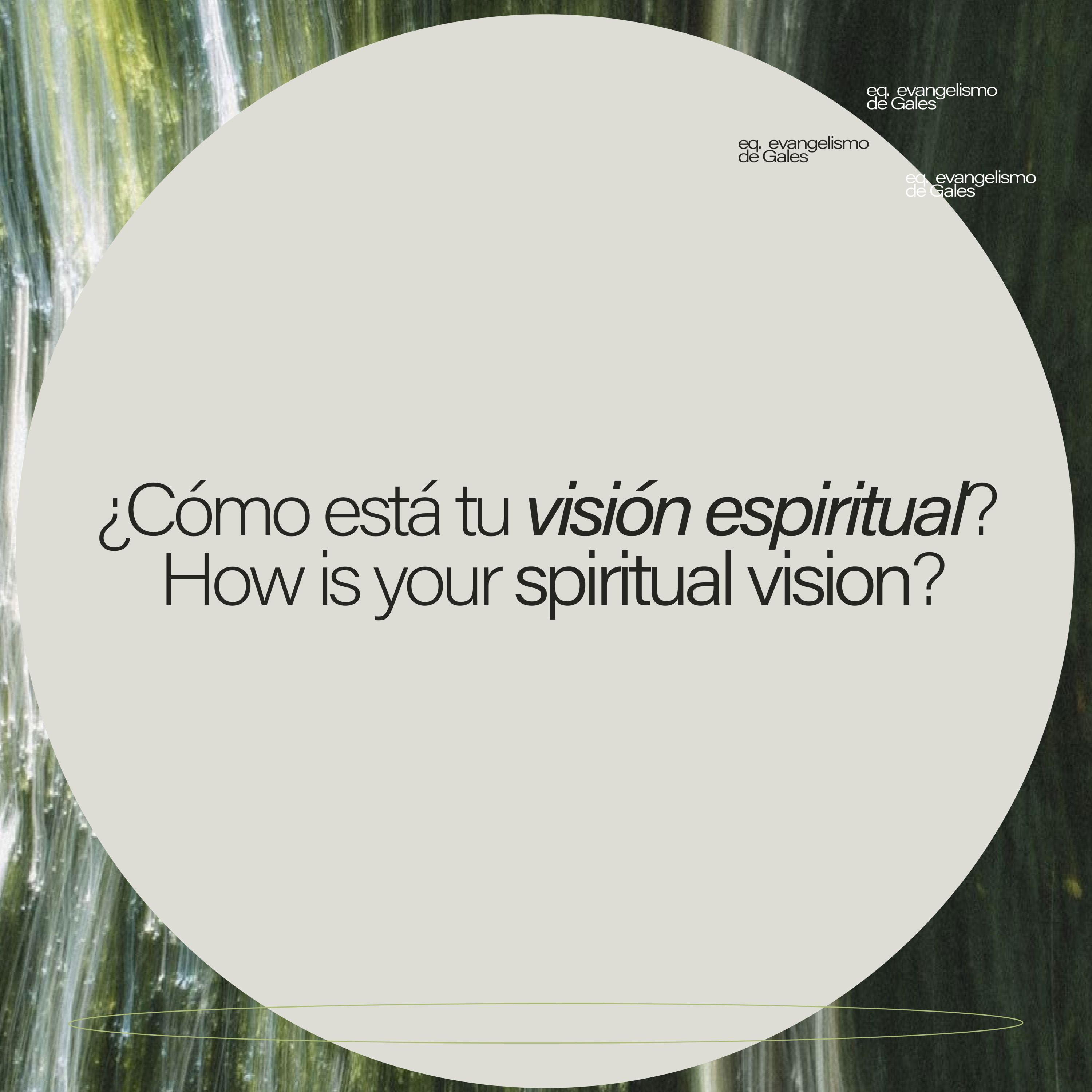 CÓMO ESTÁ TU VISIÓN ESPIRITUAL?/ HOW IS YOUR SPIRITUAL VISION? episode artwork