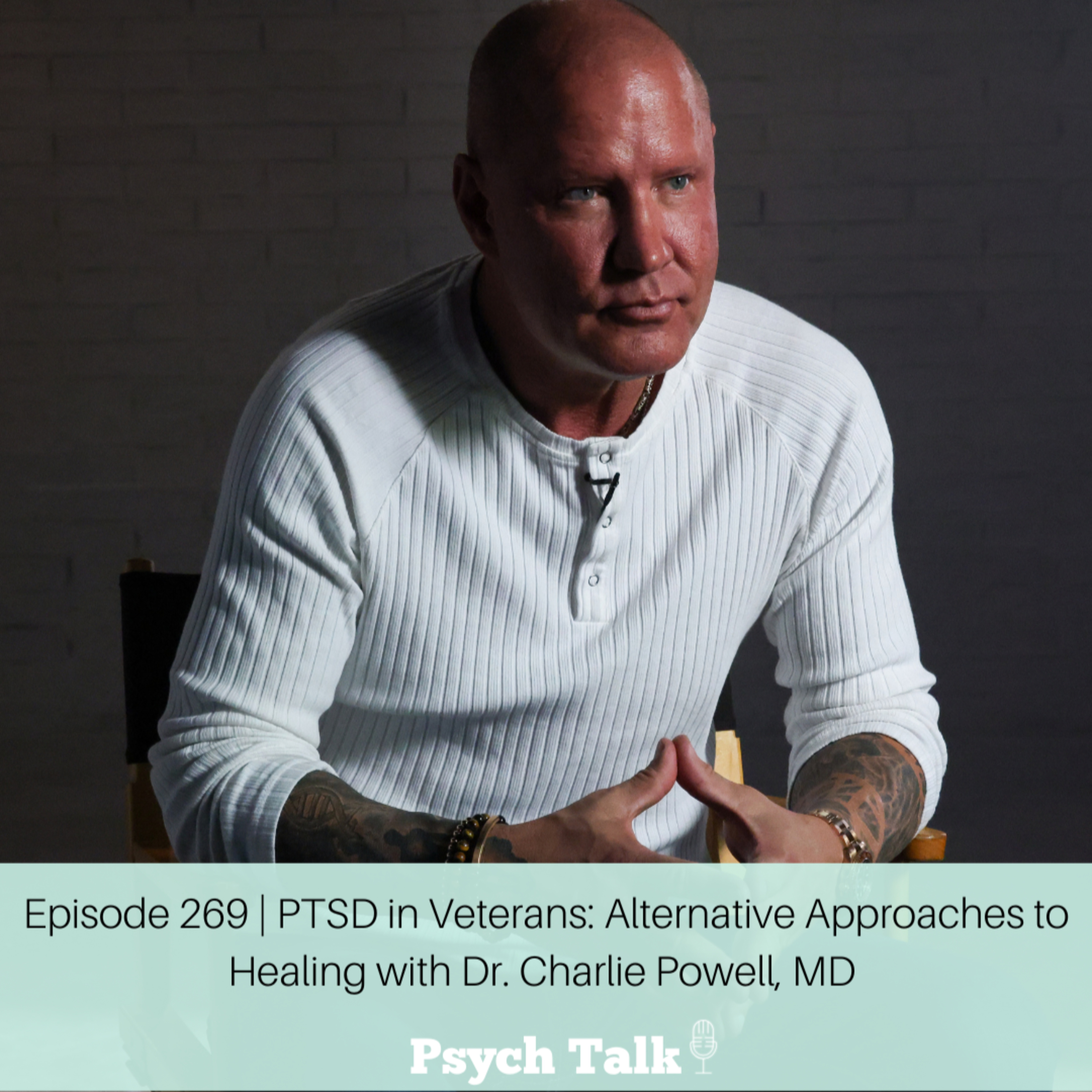 Episode 269 | PTSD in Veterans: Alternative Approaches to Healing with Dr. Charlie Powell, MD episode artwork