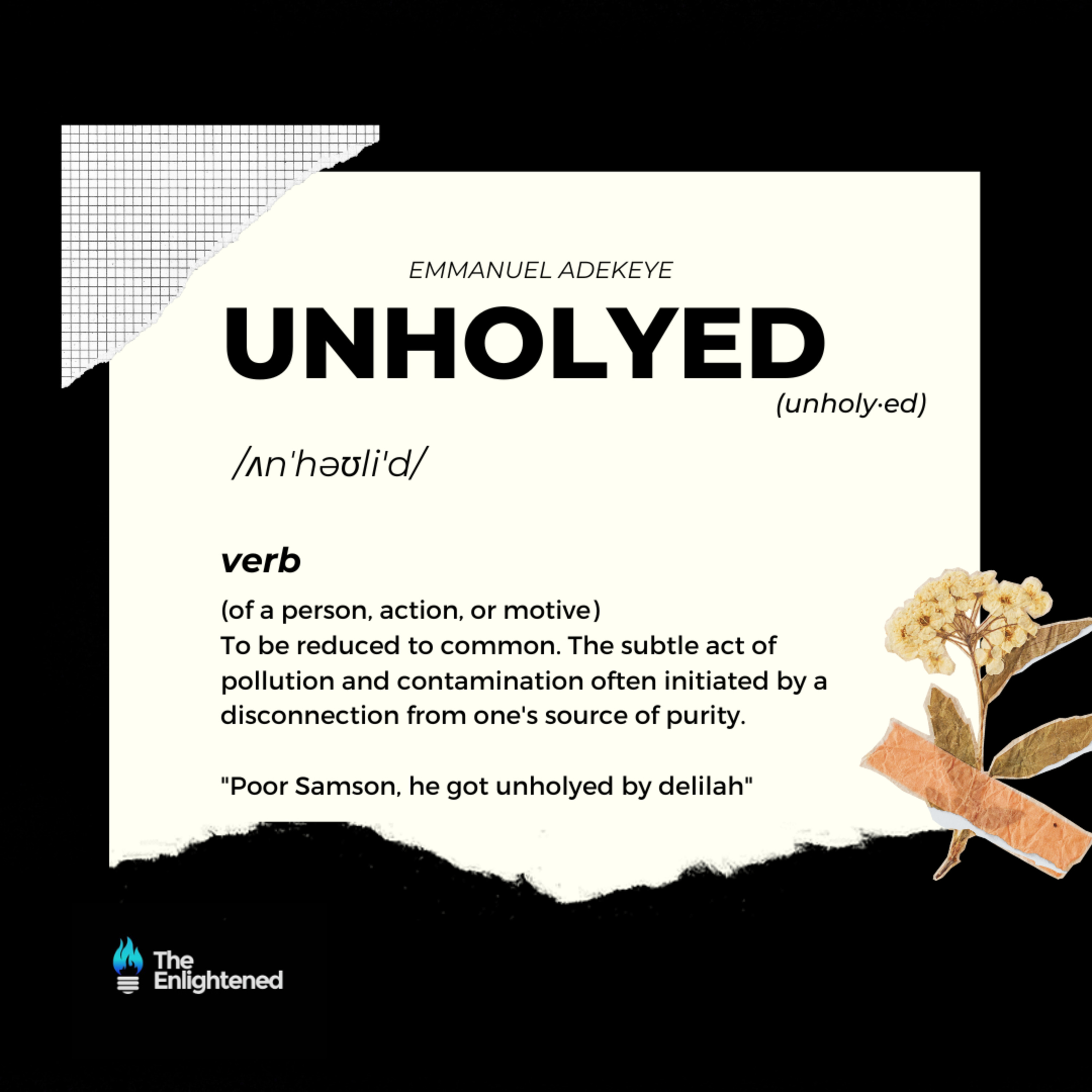 UNHOLYED — EMMANUEL ADEKEYE episode artwork