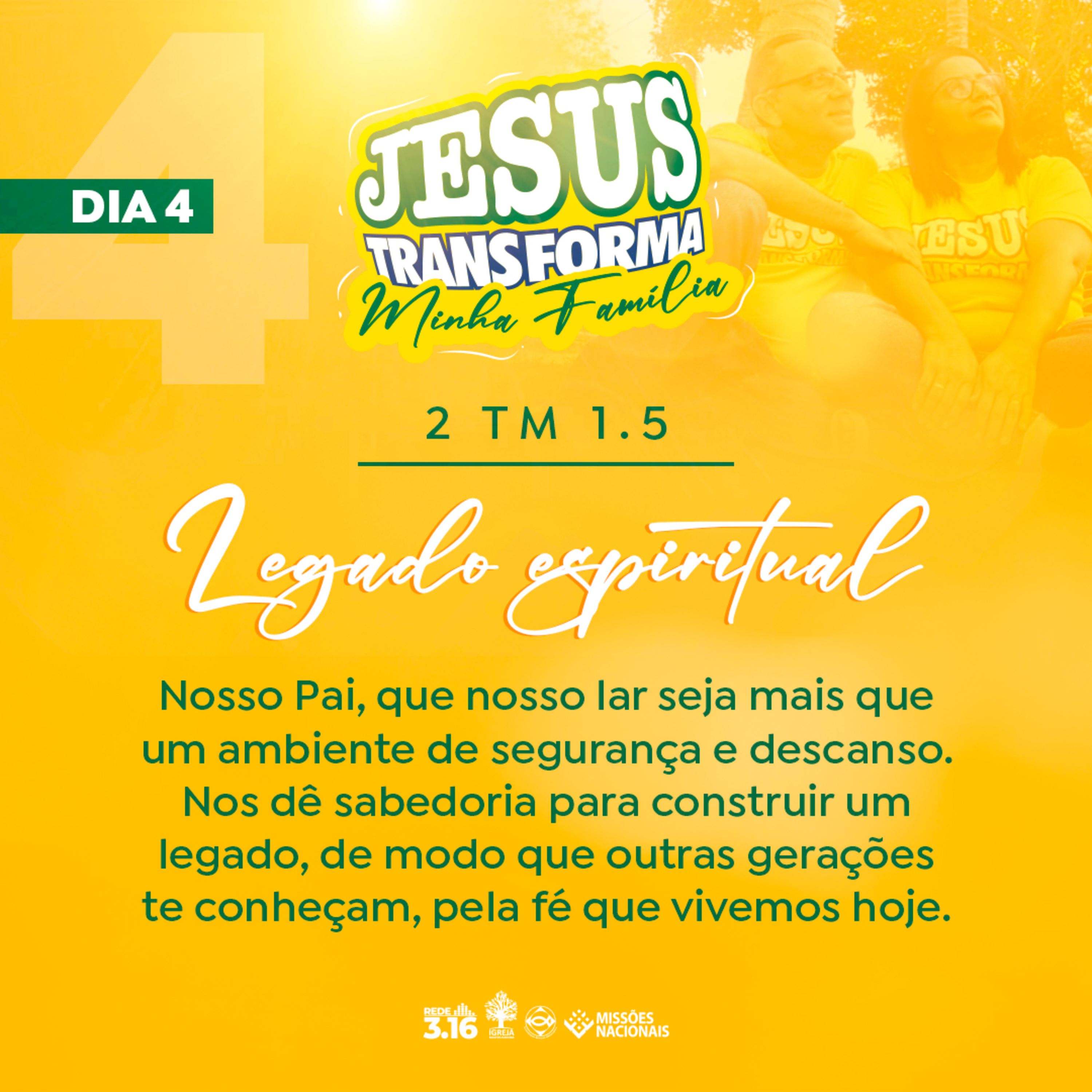 JESUS TRANSFORMA MINHA FAMÍLIA | Dia 4 - Legado espiritual | 31 Dias de Oração pela Família episode artwork