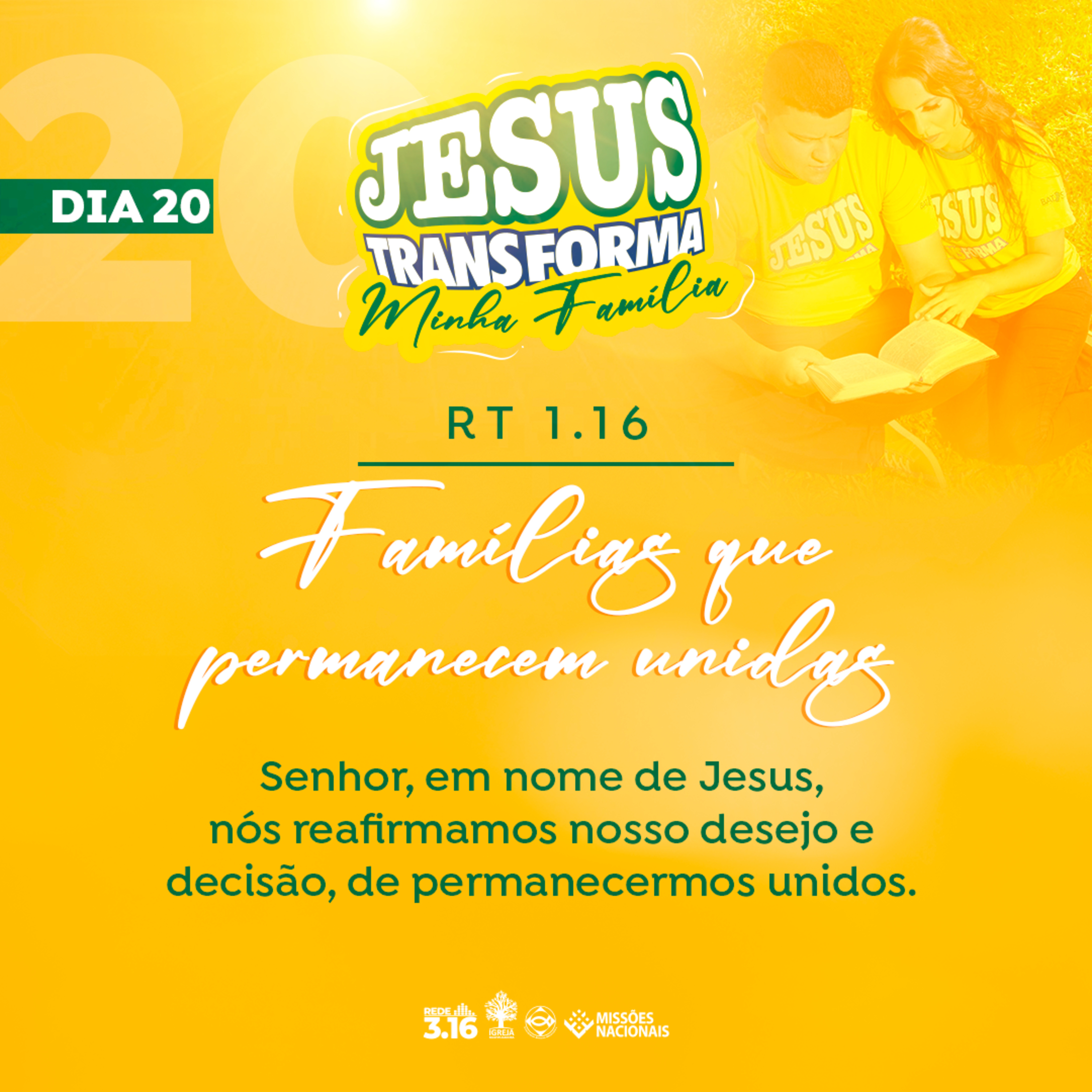 JESUS TRANSFORMA MINHA FAMÍLIA | Dia 20 - Famílias que permanecem unidas | 31 Dias de Oração pela Família episode artwork