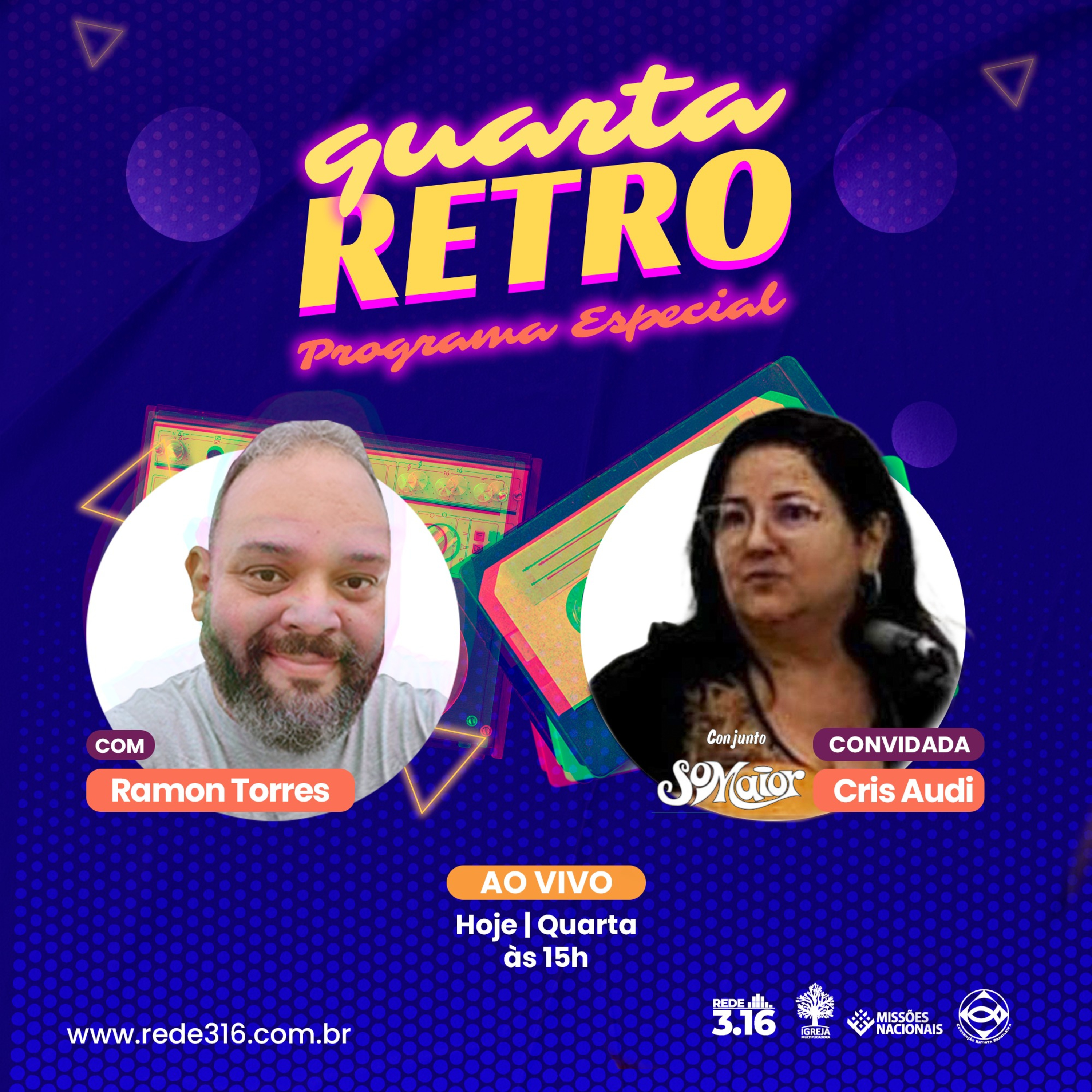 Convite de Cris Audi para o Quarta Retrô especial Som Maior 25/09/2024 episode artwork