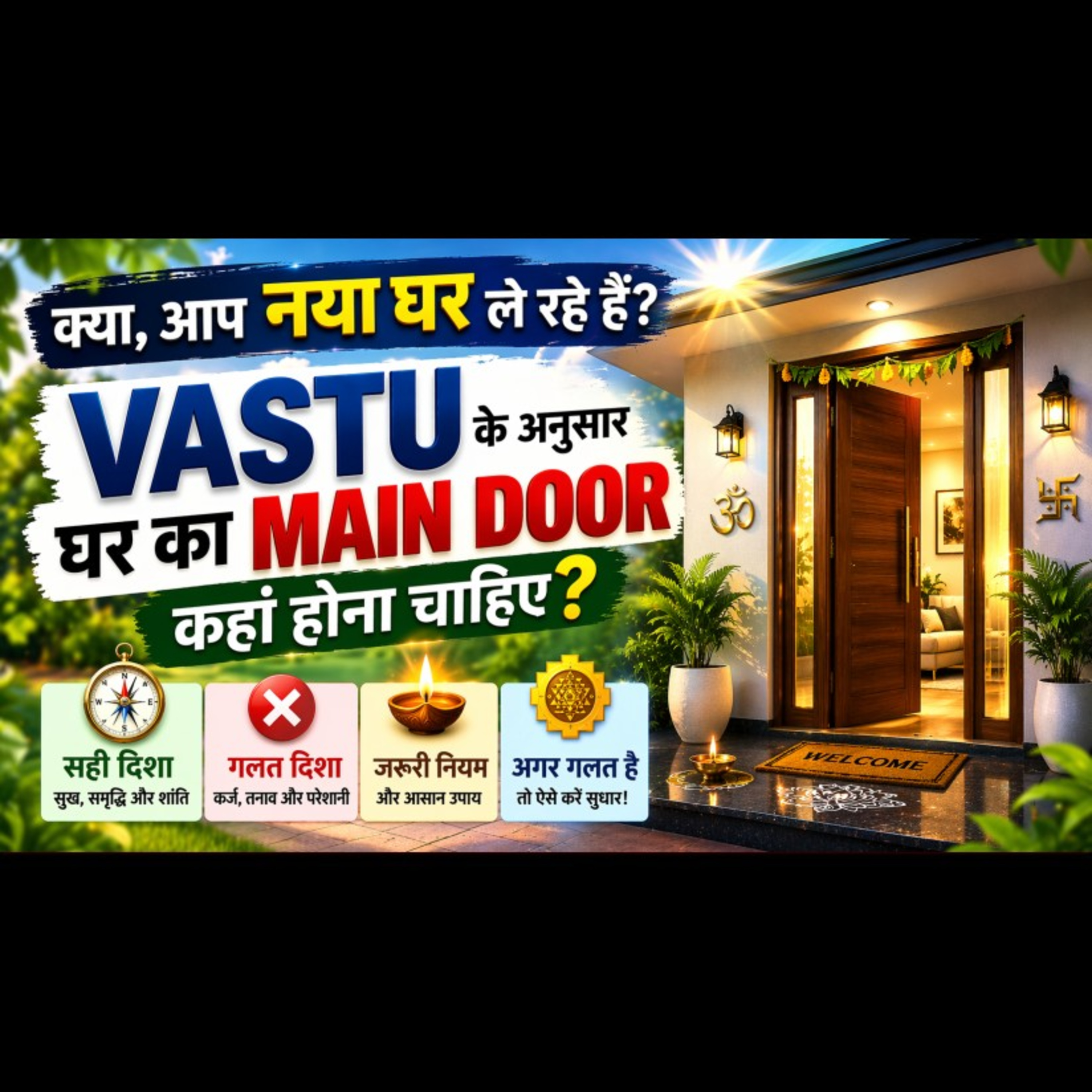 क्या आप नया घर ले रहे हैं? Main Door की ये गलती कर देगी बर्बाद! | #bhaktihishakti #vastu