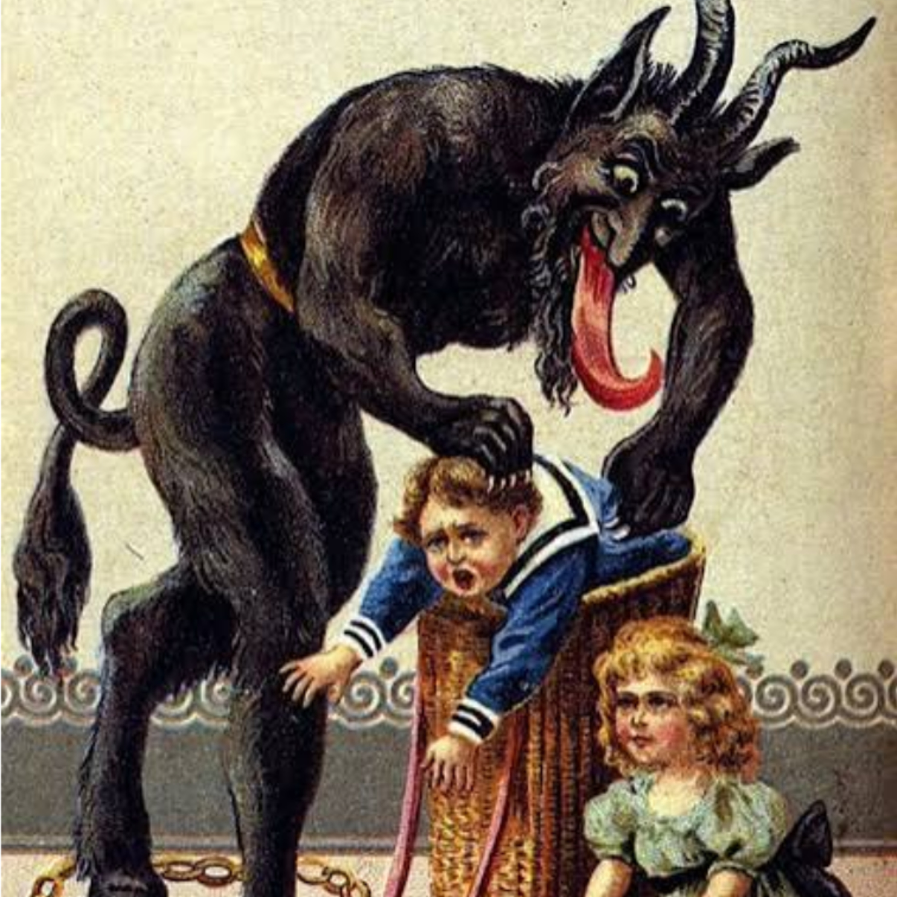 krampus ..le dice la mamá al niño si no se corrige ,si no se aliviana...