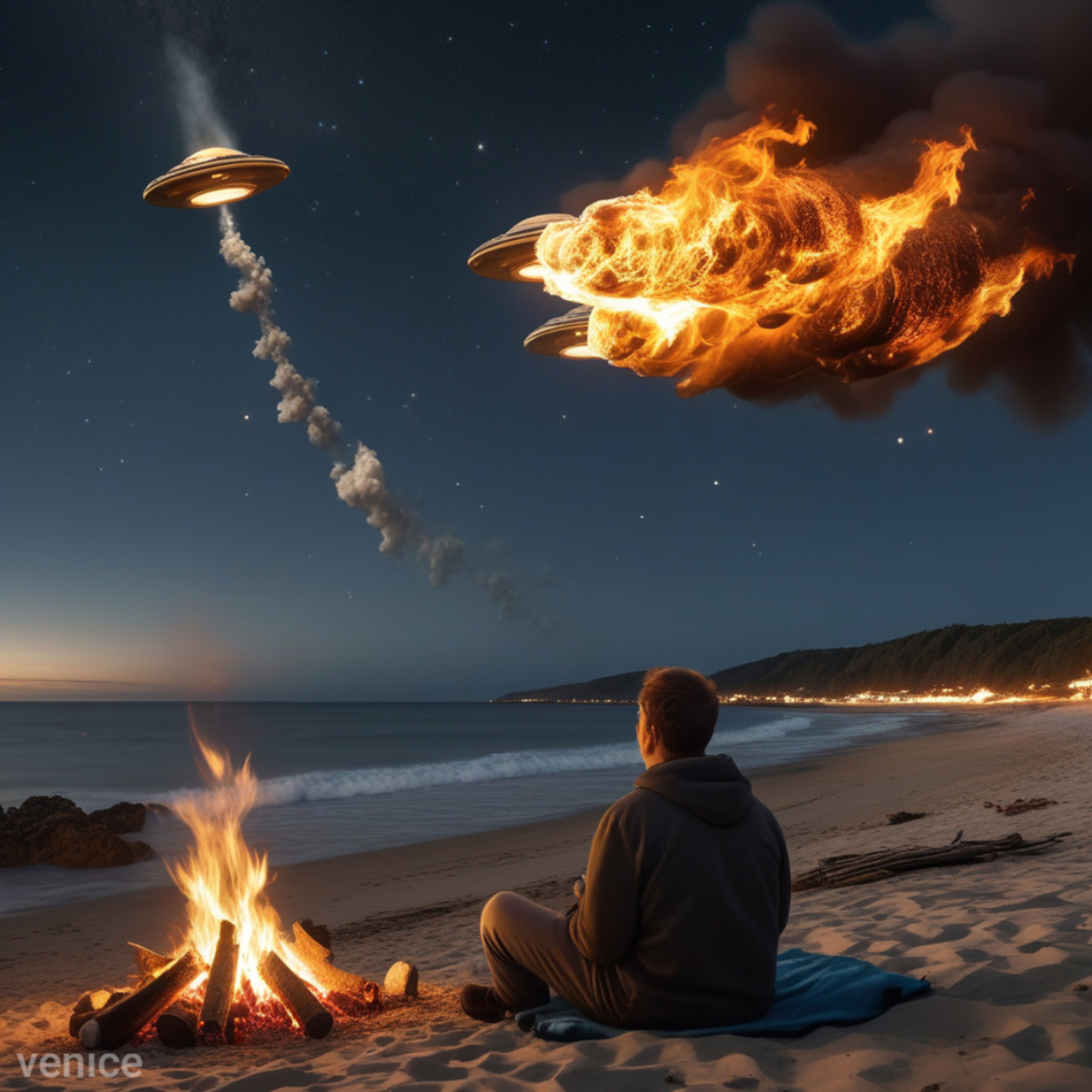 UFOs over the beach  episode artwork