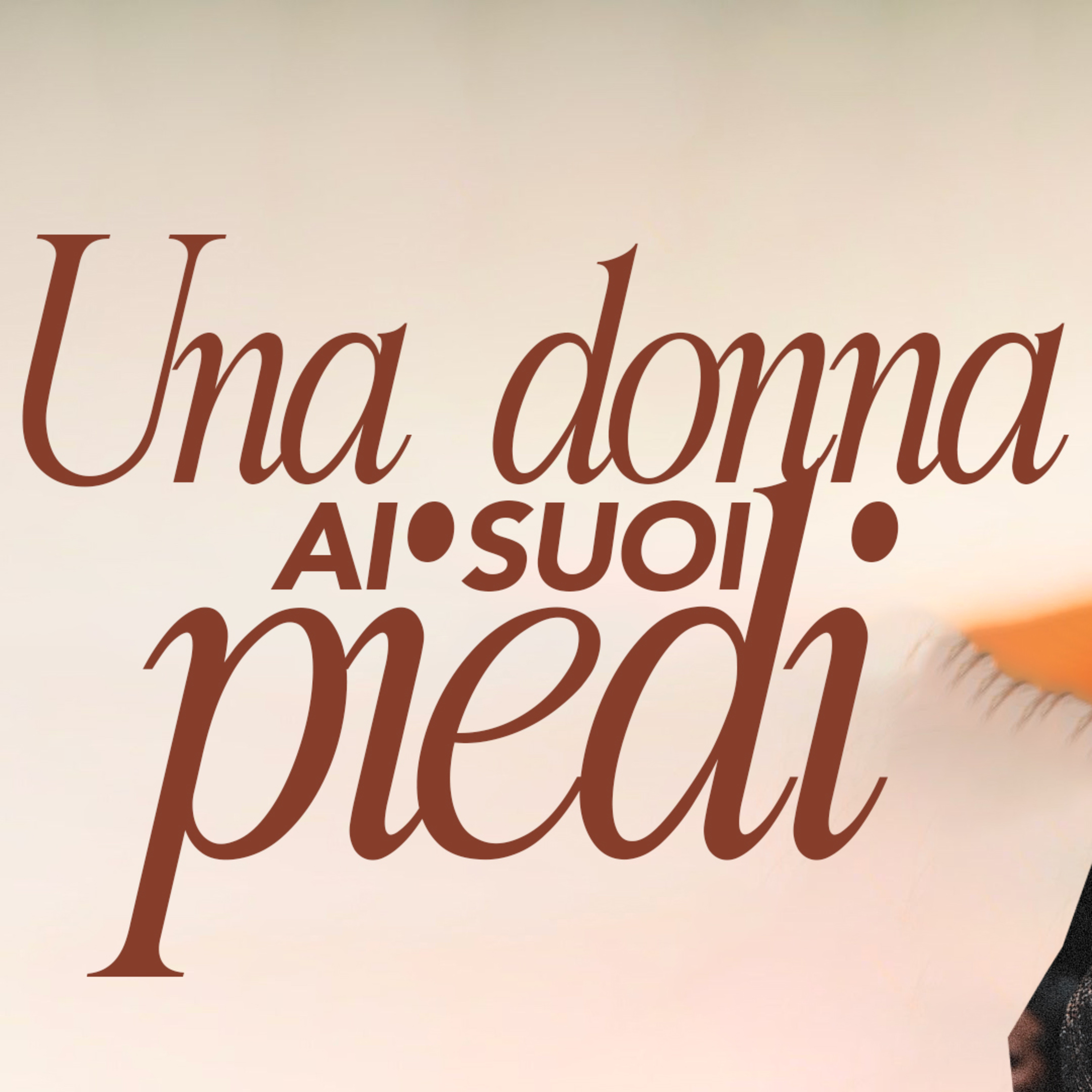 Una donna ai suoi piedi