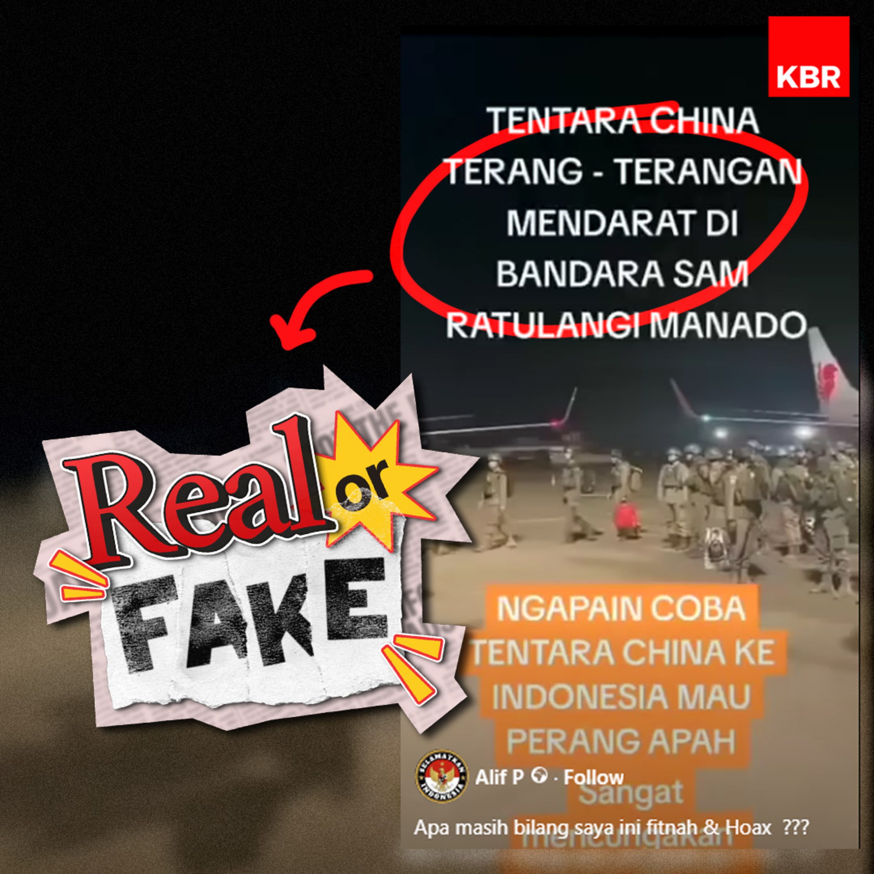 Video Bernarasi Tentara Cina Mendarat di Bandara Sam Ratulangi Manado? Real or Fake? episode artwork