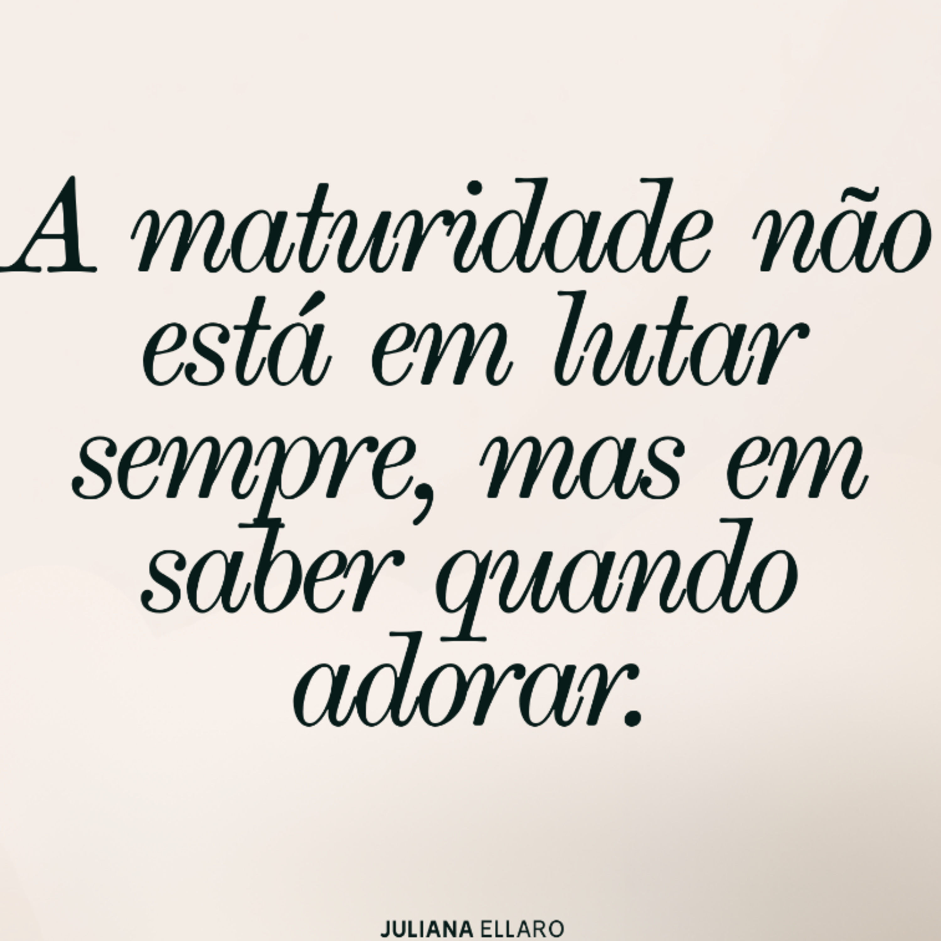 A maturidade não esta em lutar sempre, mas em saber quando adorar. episode artwork