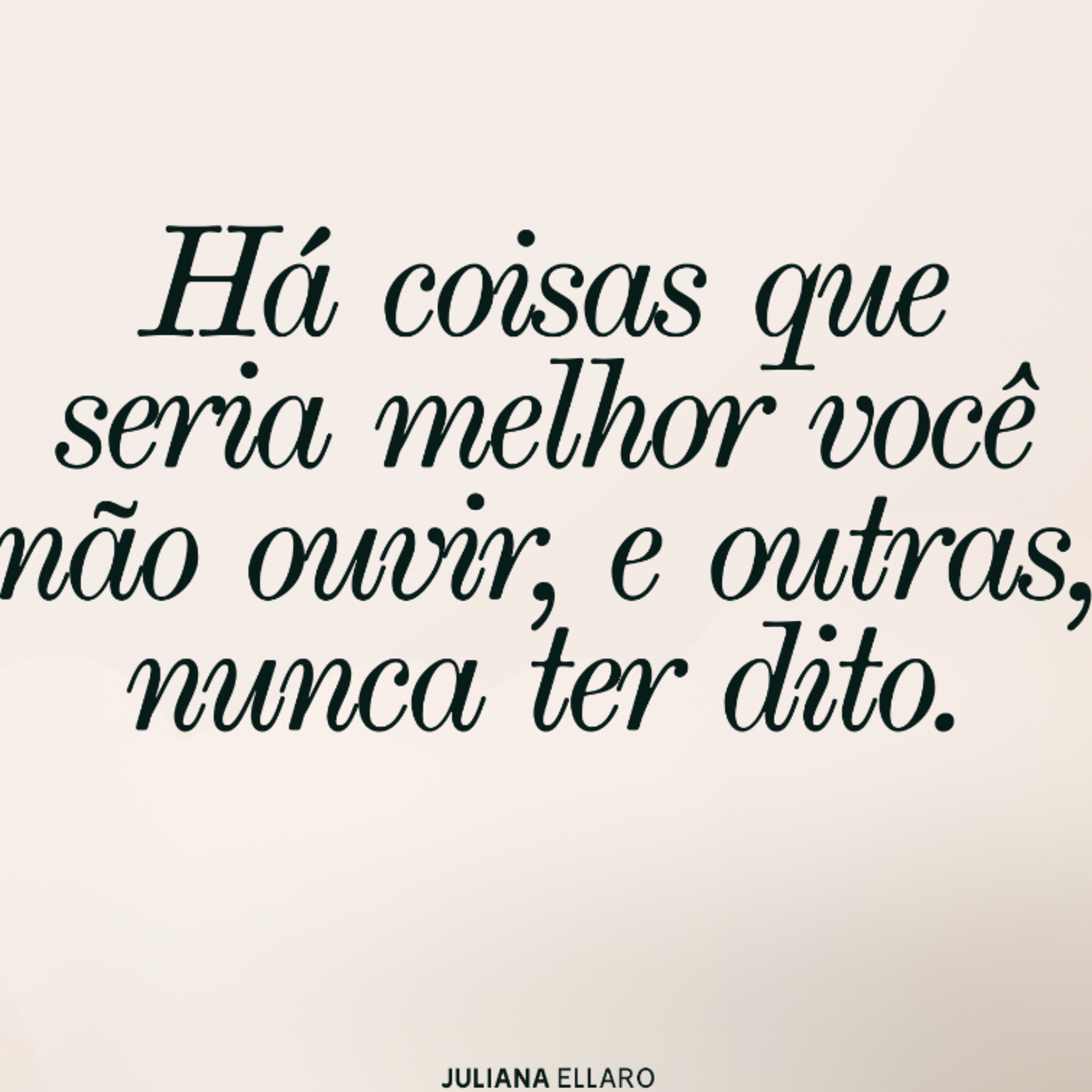 Há coisas que seria melhor você não ouvir, e outras, nunca ter dito. episode artwork