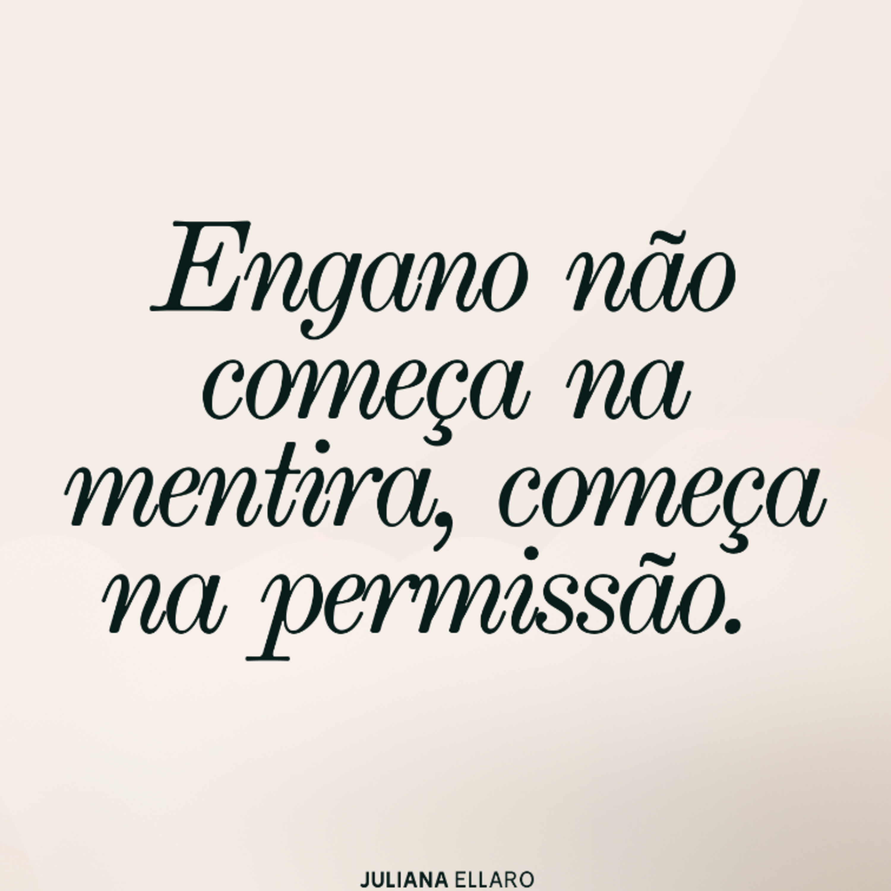 Engano não começa na mentira, começa na permissão. episode artwork