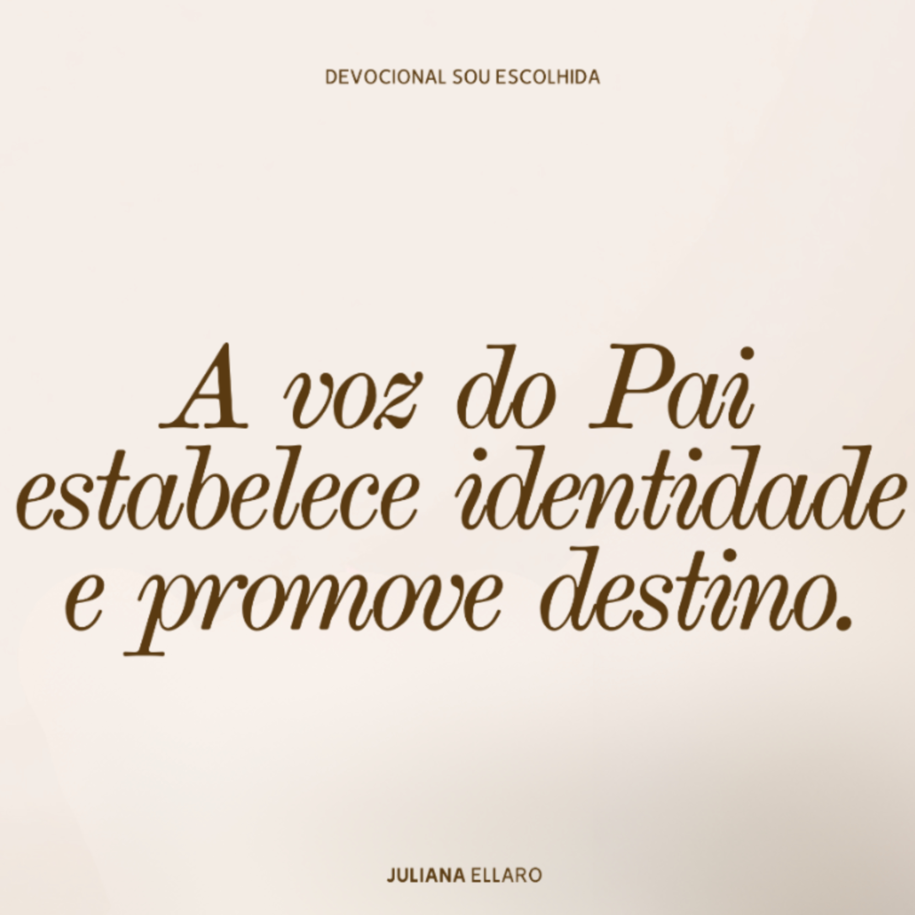 A voz do pai estabelece identidade e promevo destino. episode artwork