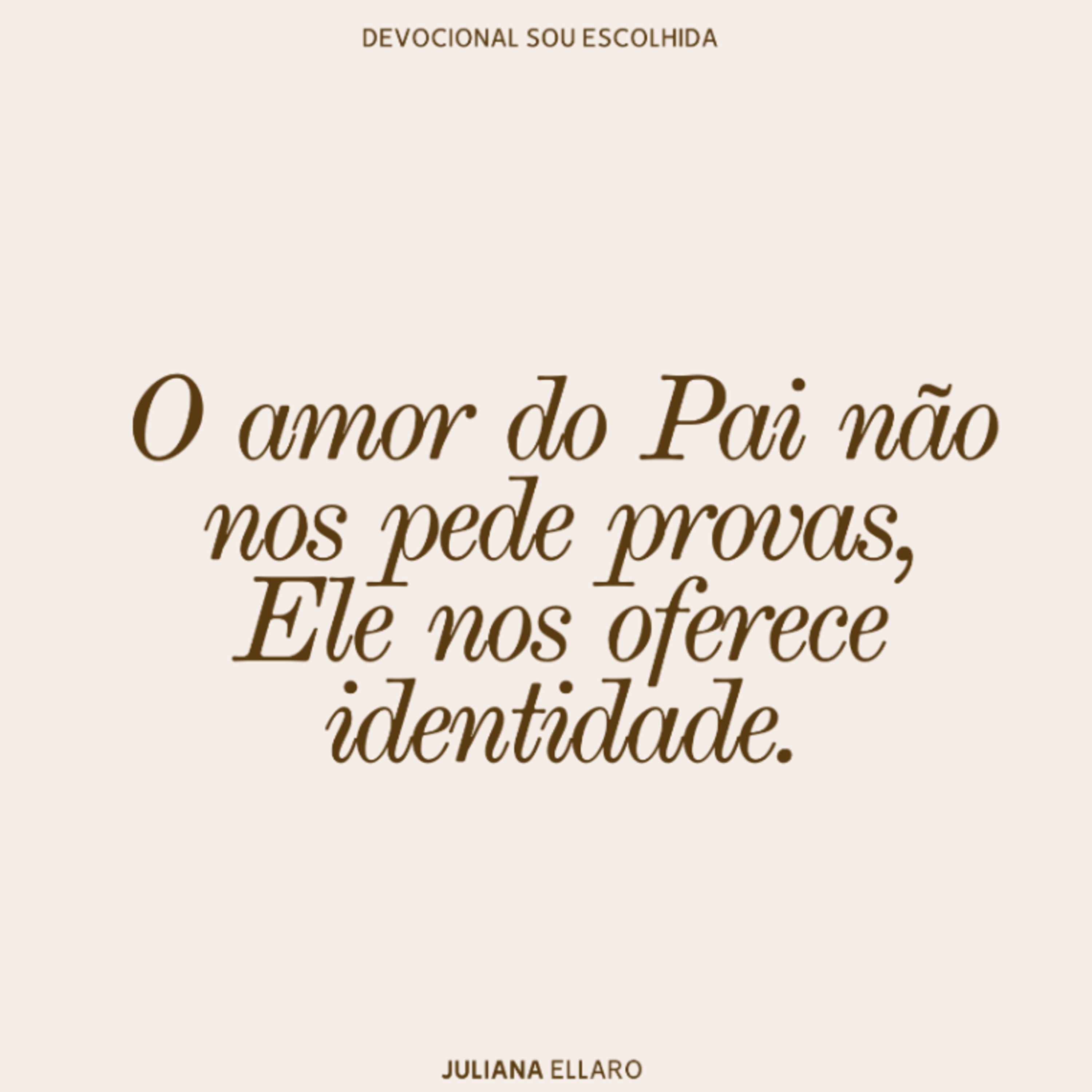 O amor do Pai não nos pede provas, Ele nos oferece identidade. episode artwork