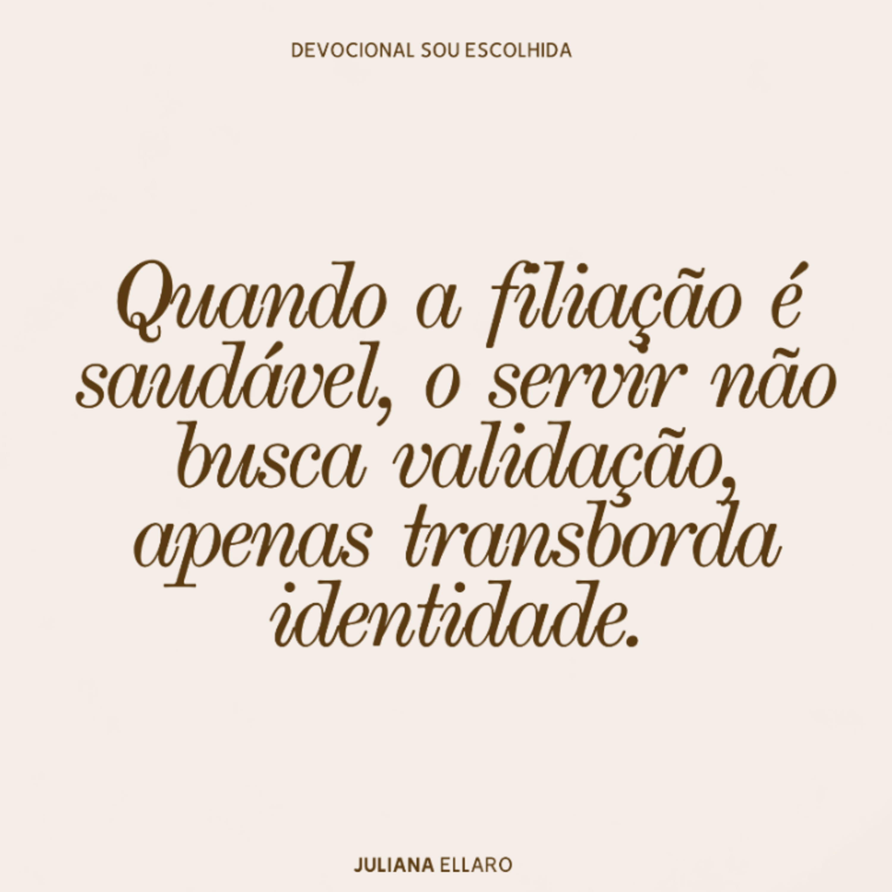 Quando a filiação é saudável, o servir não busca validação, apenas transborda identidade.  episode artwork