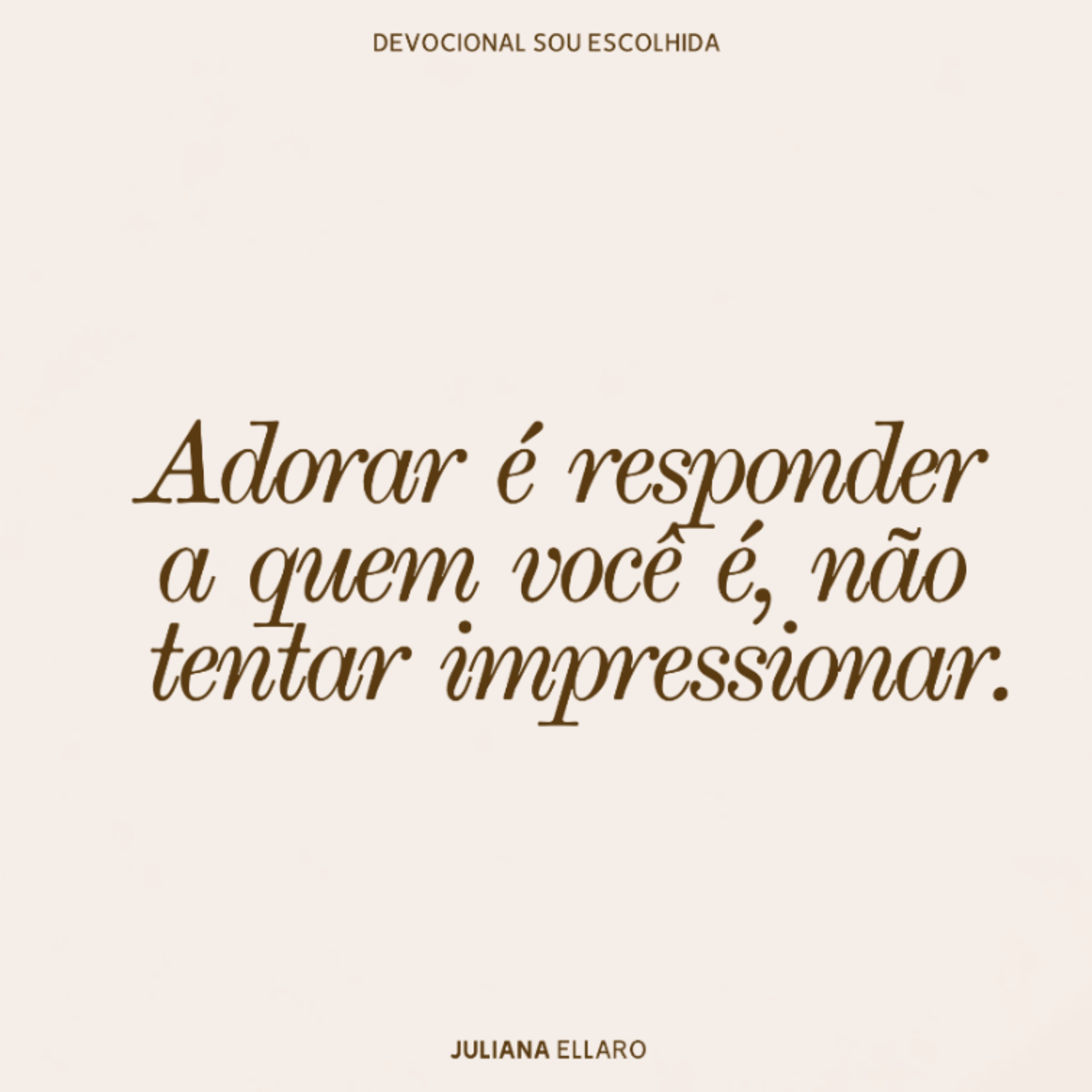 Adorar é responder a quem você é, não tentar impressionar.  episode artwork