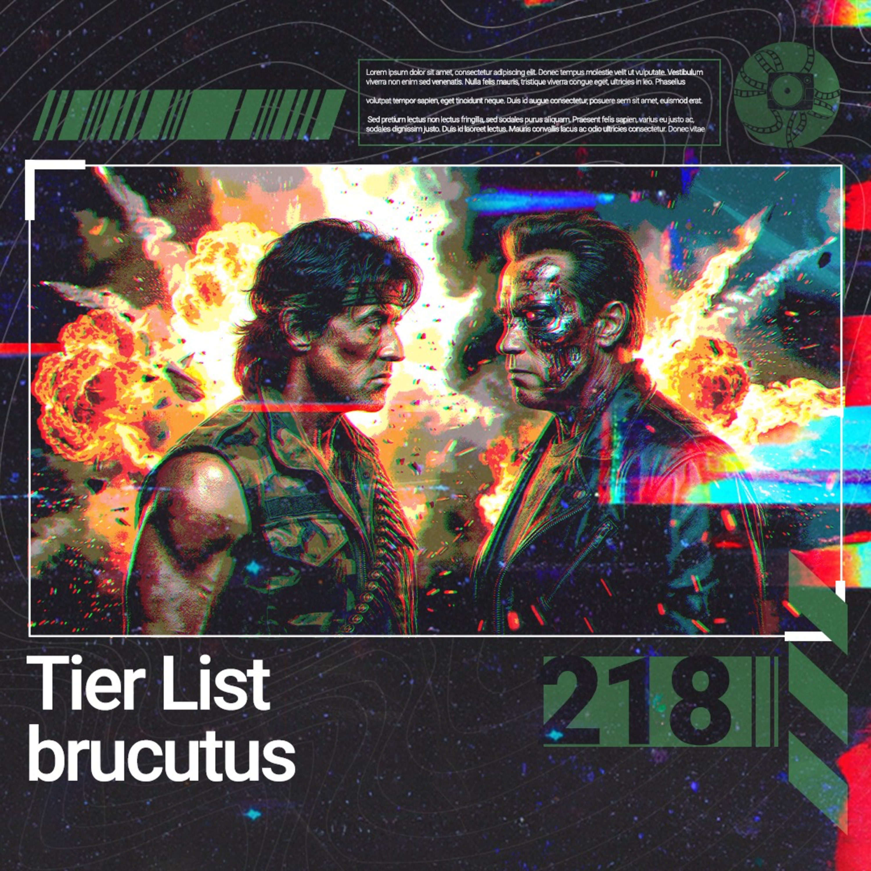 218 – Tier List dos Brucutus do Cinema | Os maiores astros de ação episode artwork