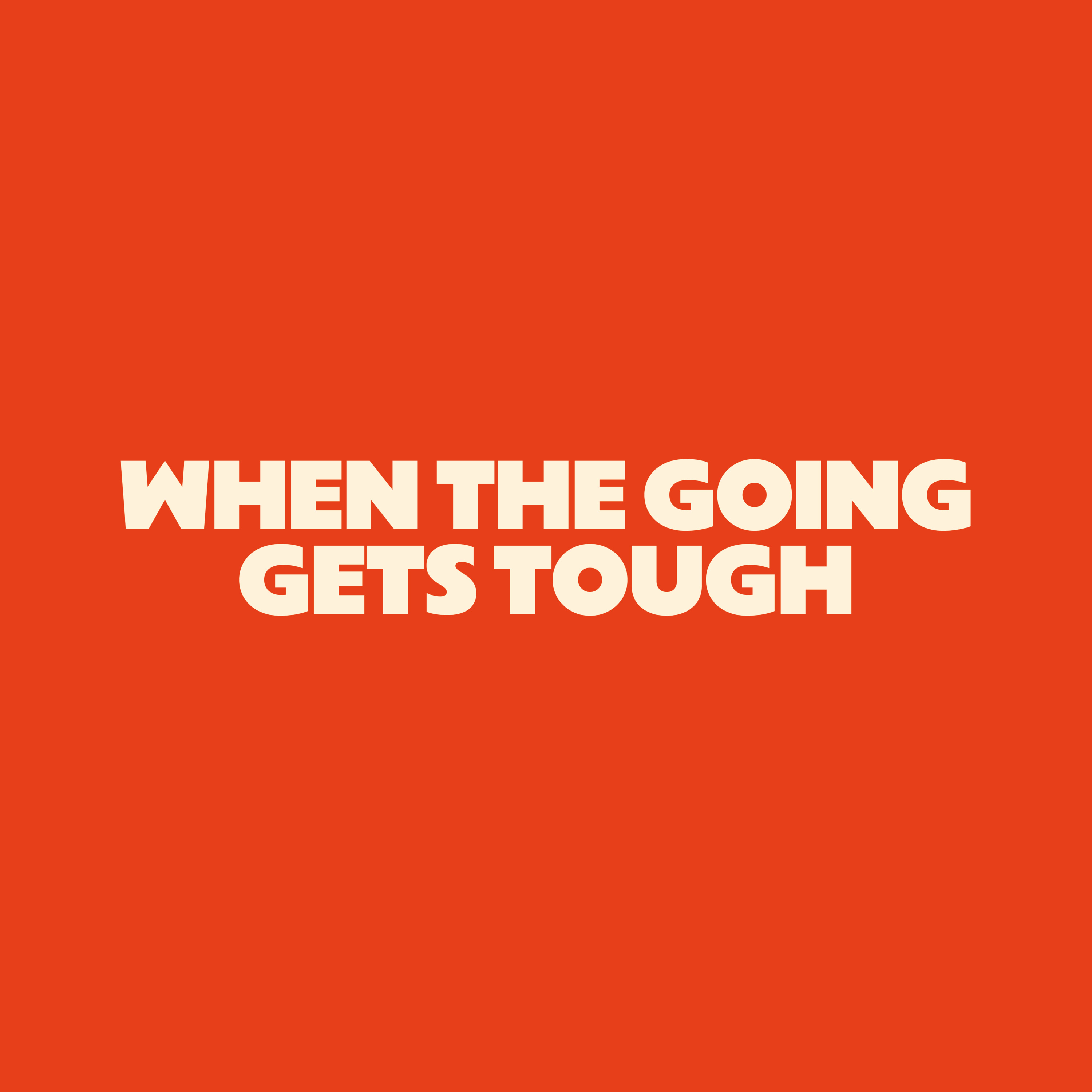 When The Going Gets Tough episode artwork
