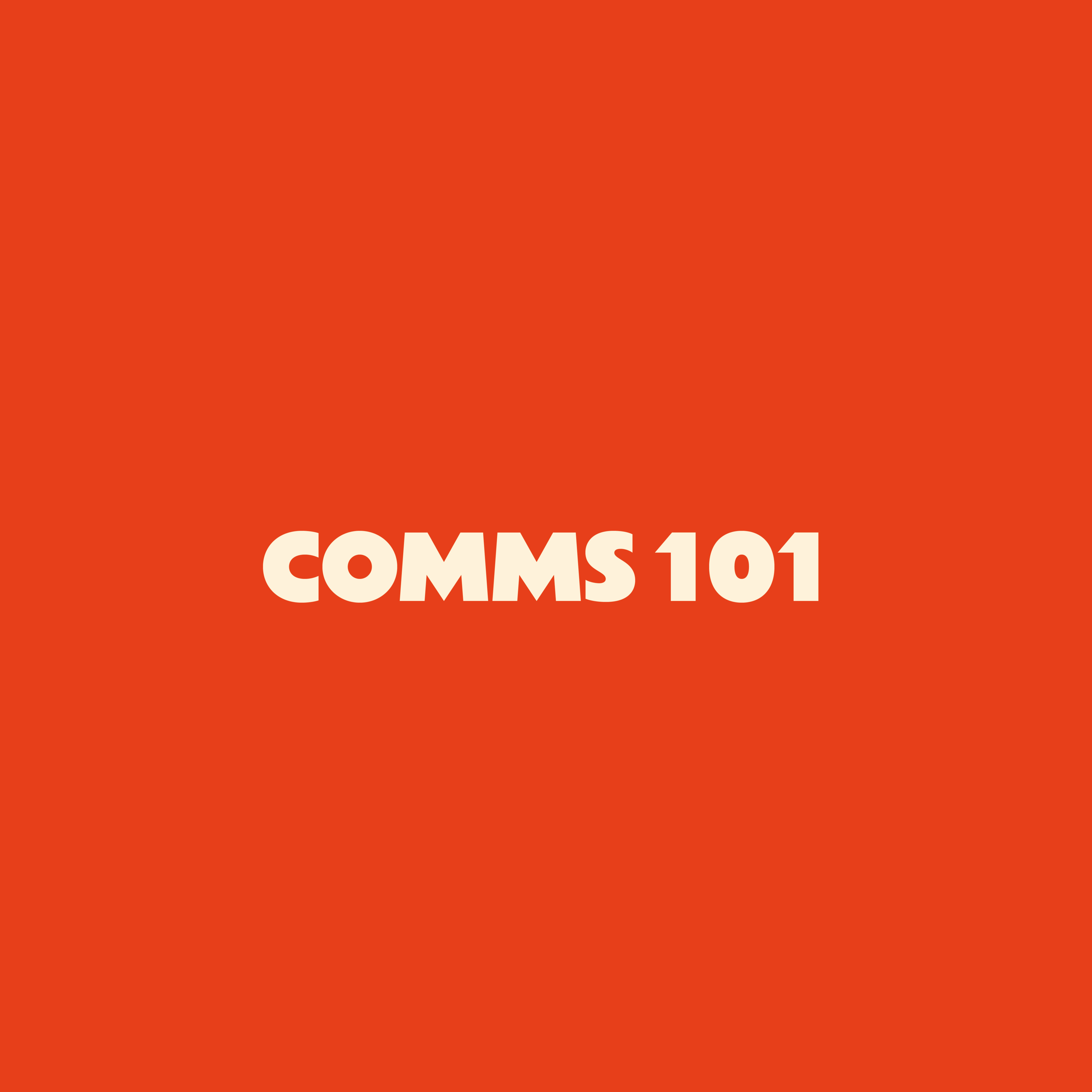Comms 101 episode artwork