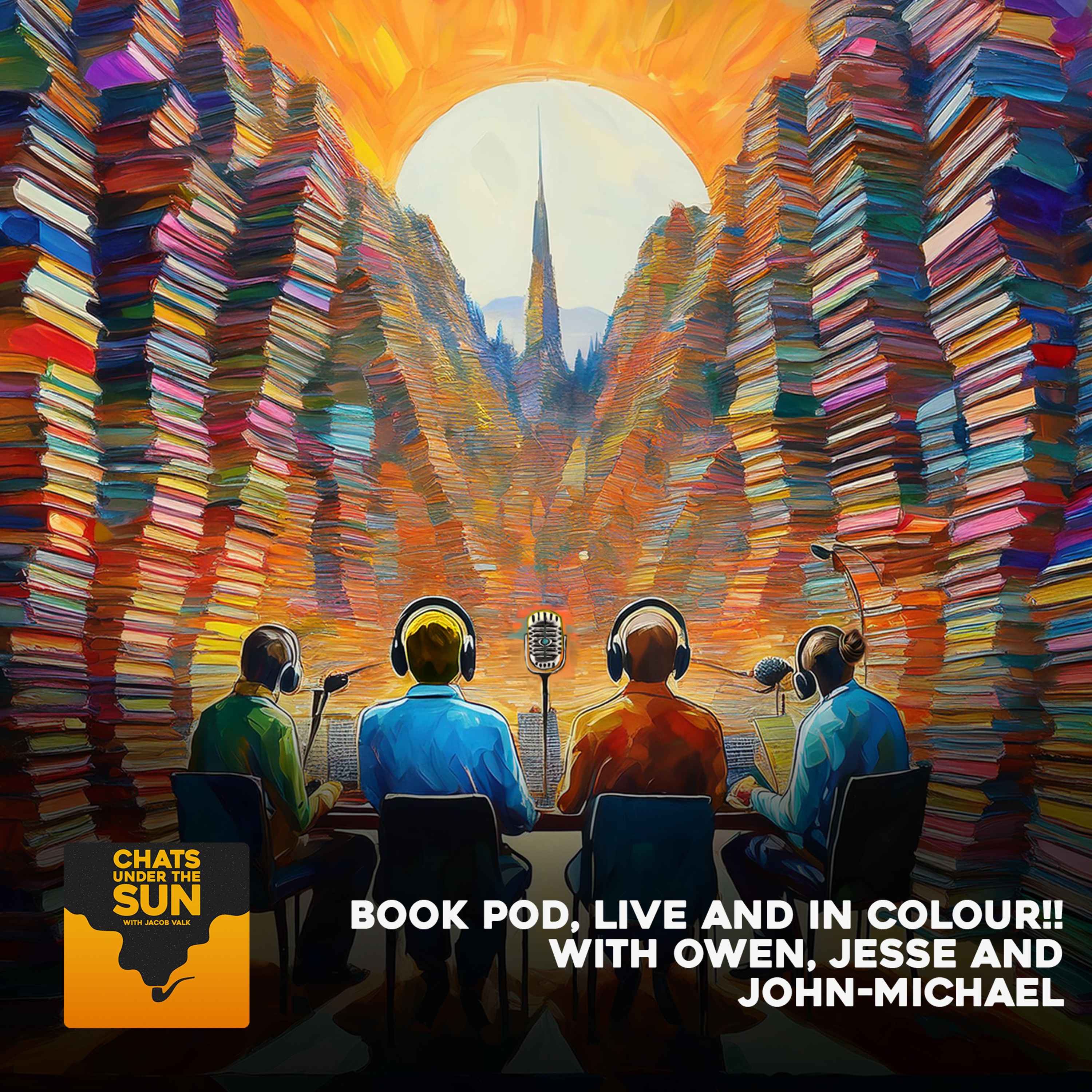 111: BOOK POD, LIVE AND IN COLOUR!! (Part 3) with Owen, Jesse and John-Michael episode artwork