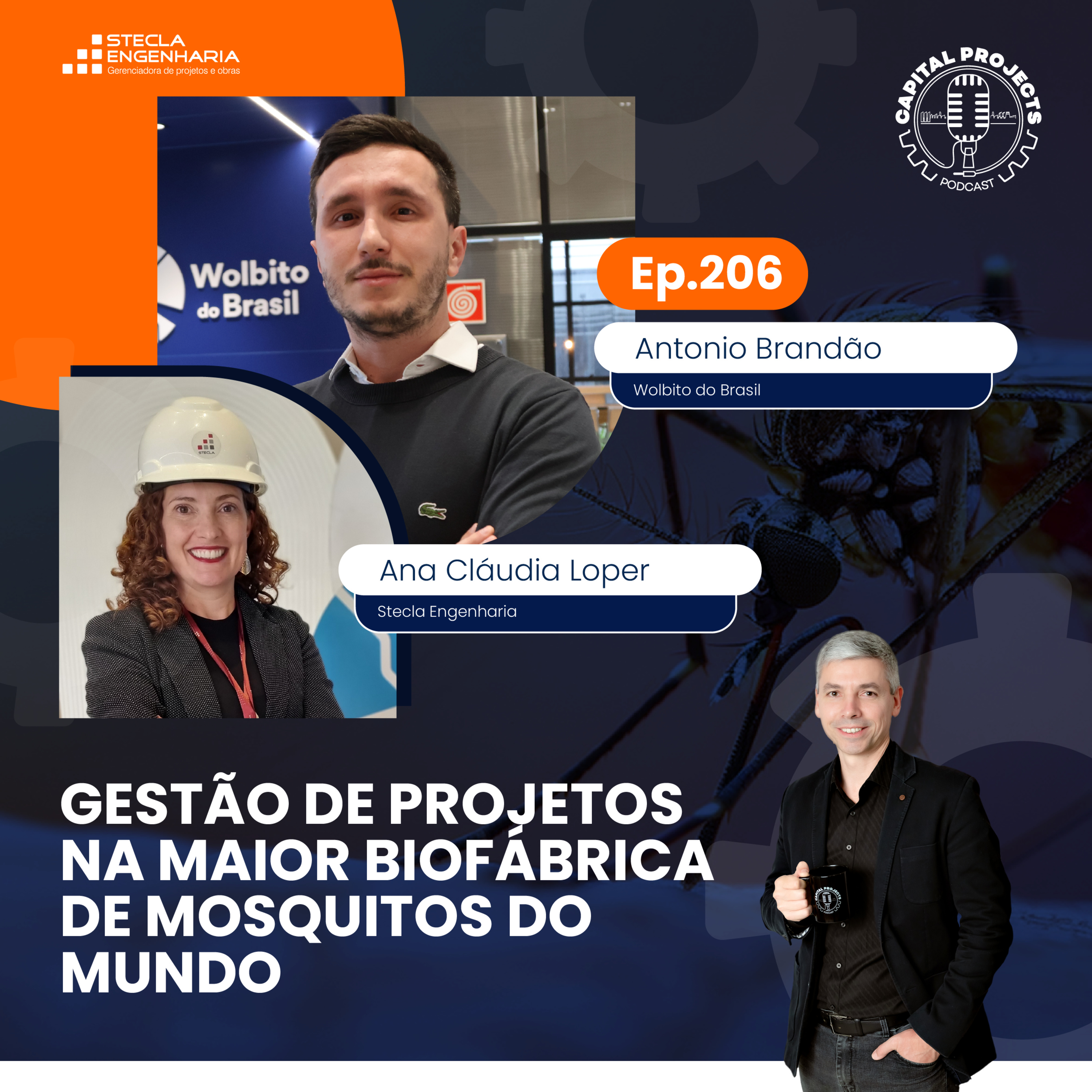 Episódio #206 – Gestão de Projetos na maior Biofábrica de Mosquitos do mundo episode artwork