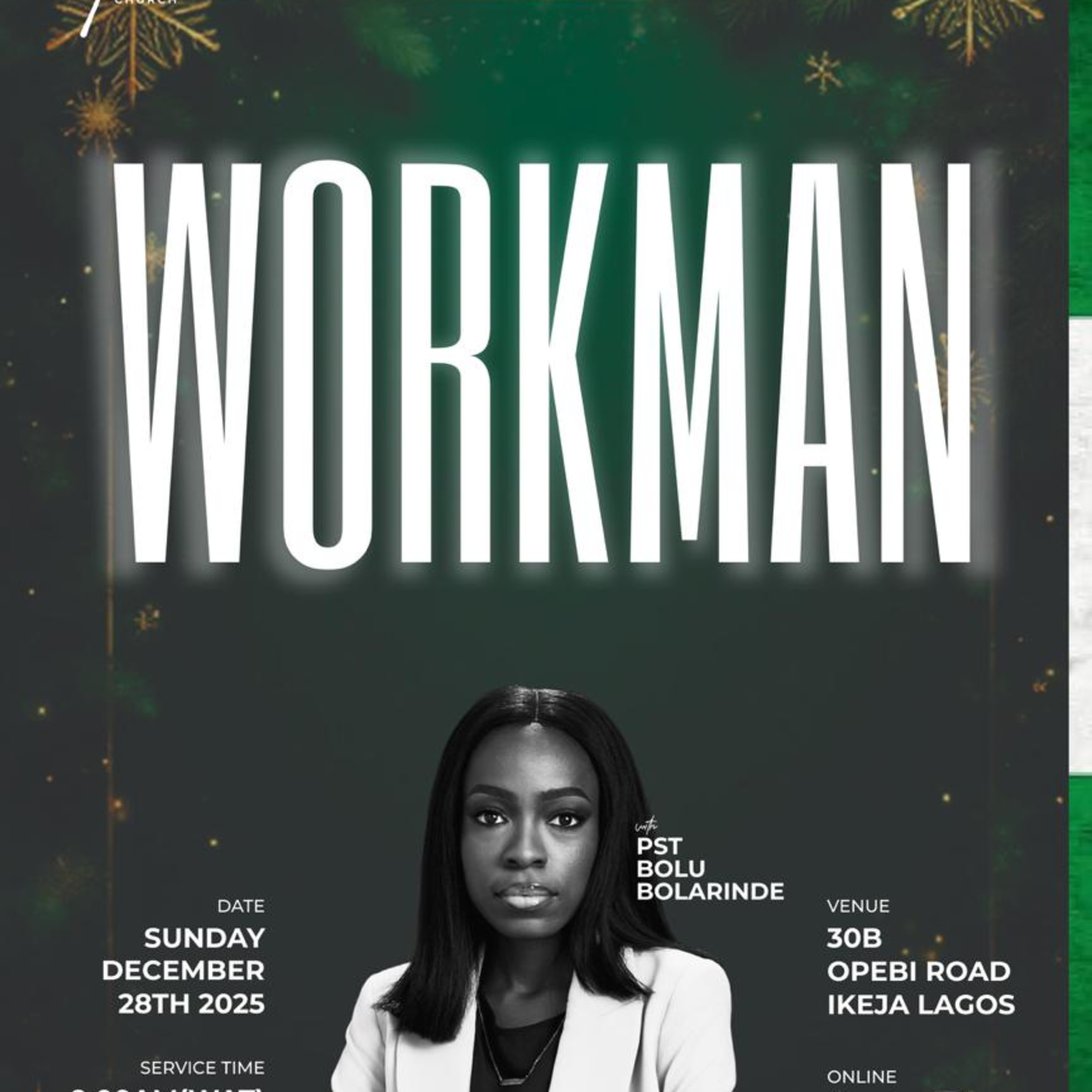 Workman IV | Sunday Service | Pastor Daniel Nwachinemere