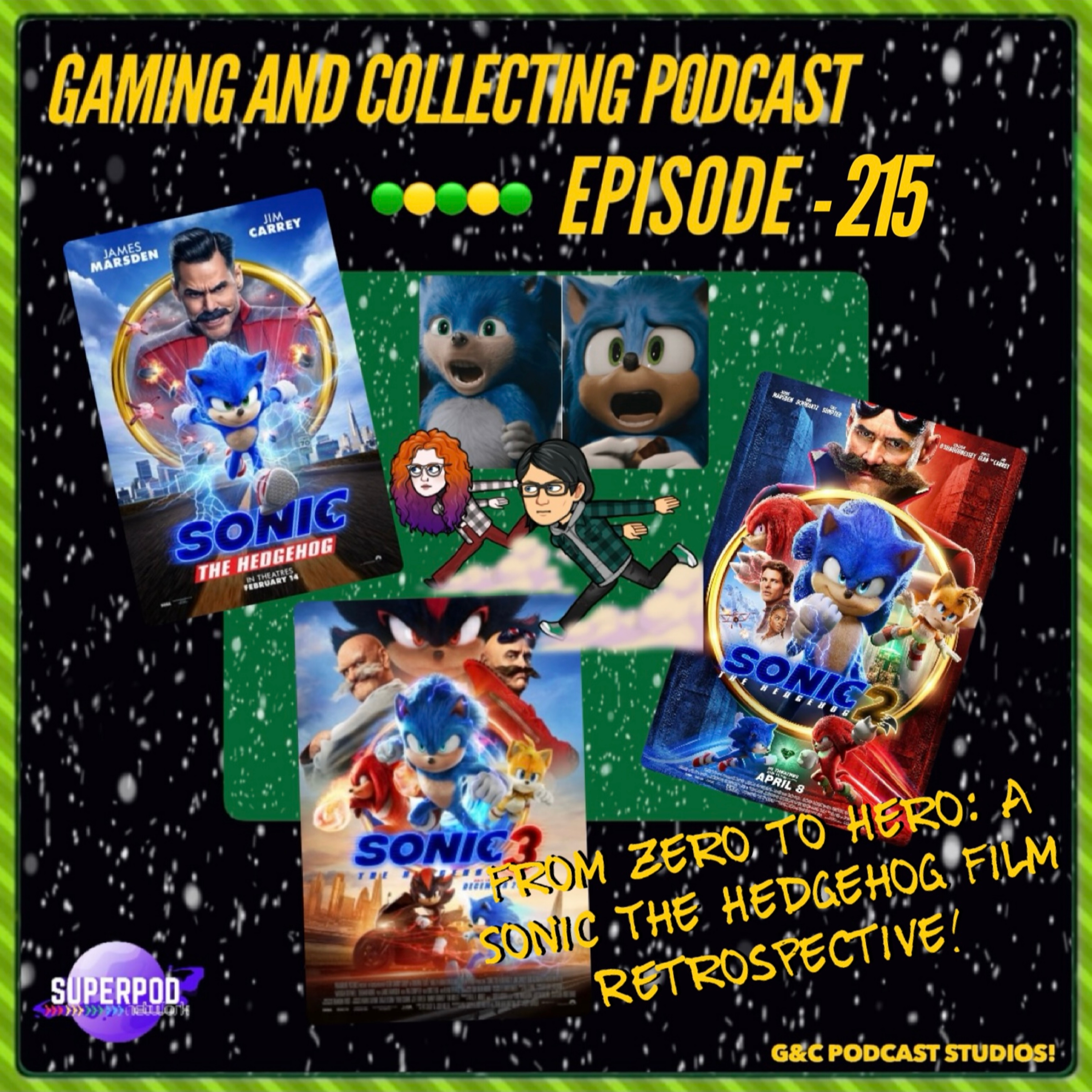 G&C Podcast - Episode 215: From Zero To Hero: A Sonic The Hedgehog Film Retrospective! episode artwork
