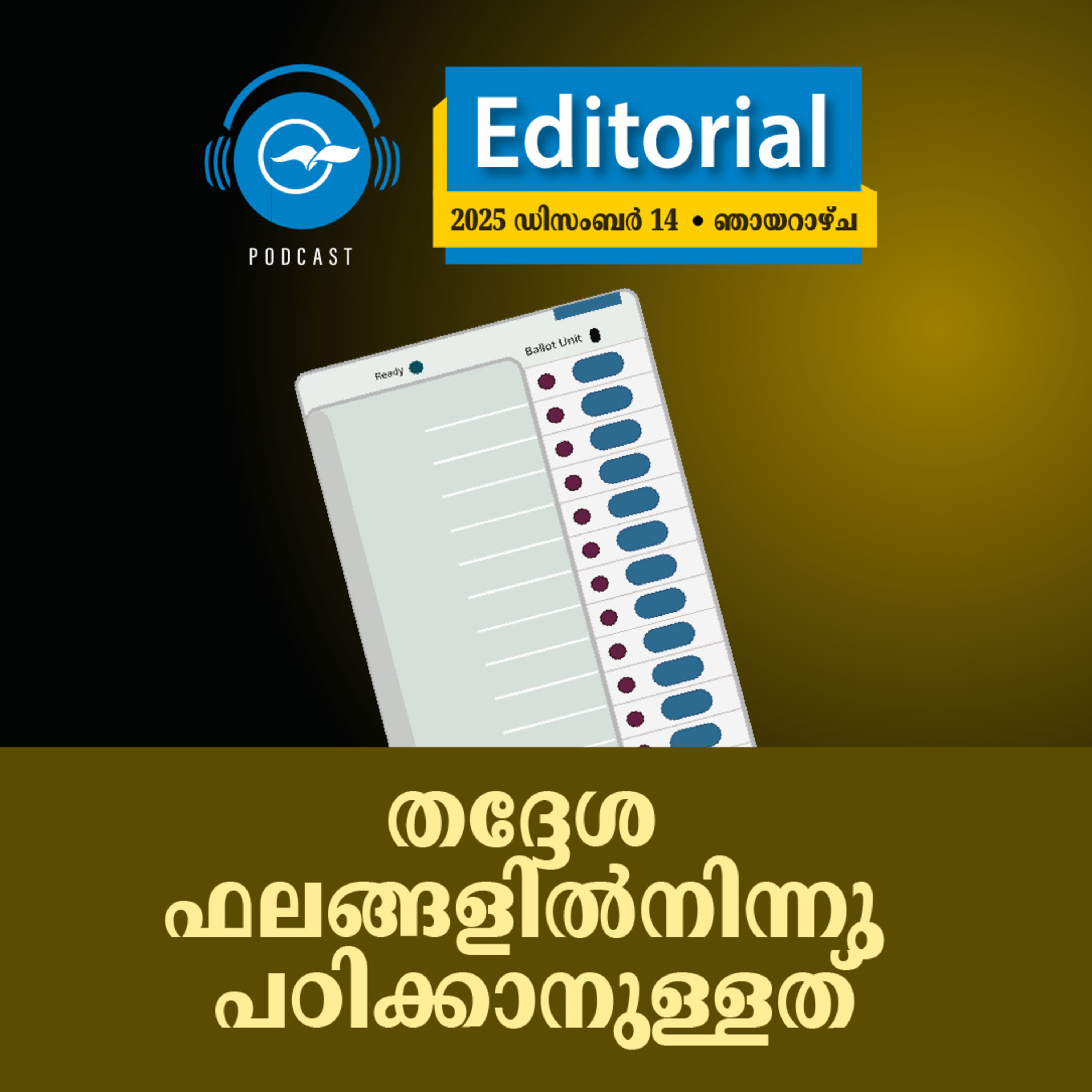 തദ്ദേശ ഫലങ്ങളിൽനിന്നു പഠിക്കാനുള്ളത്​  episode artwork