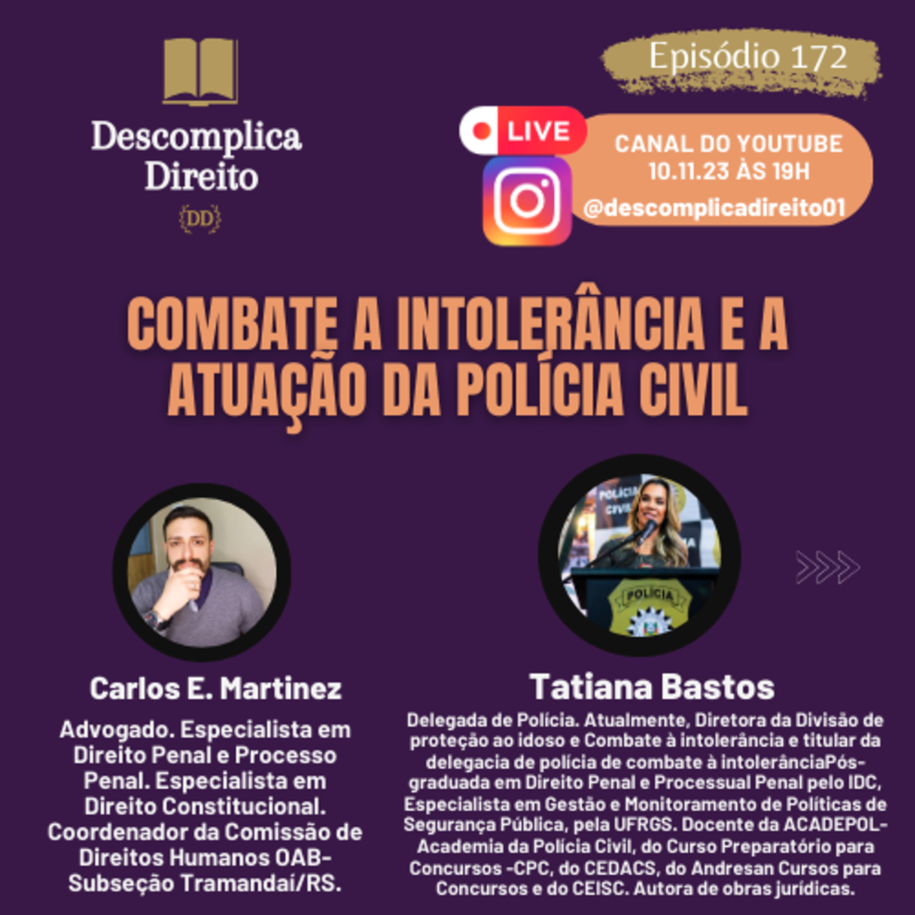 COMBATE À INTOLERÂNCIA E A ATUAÇÃO DA POLÍCIA CIVIL episode artwork