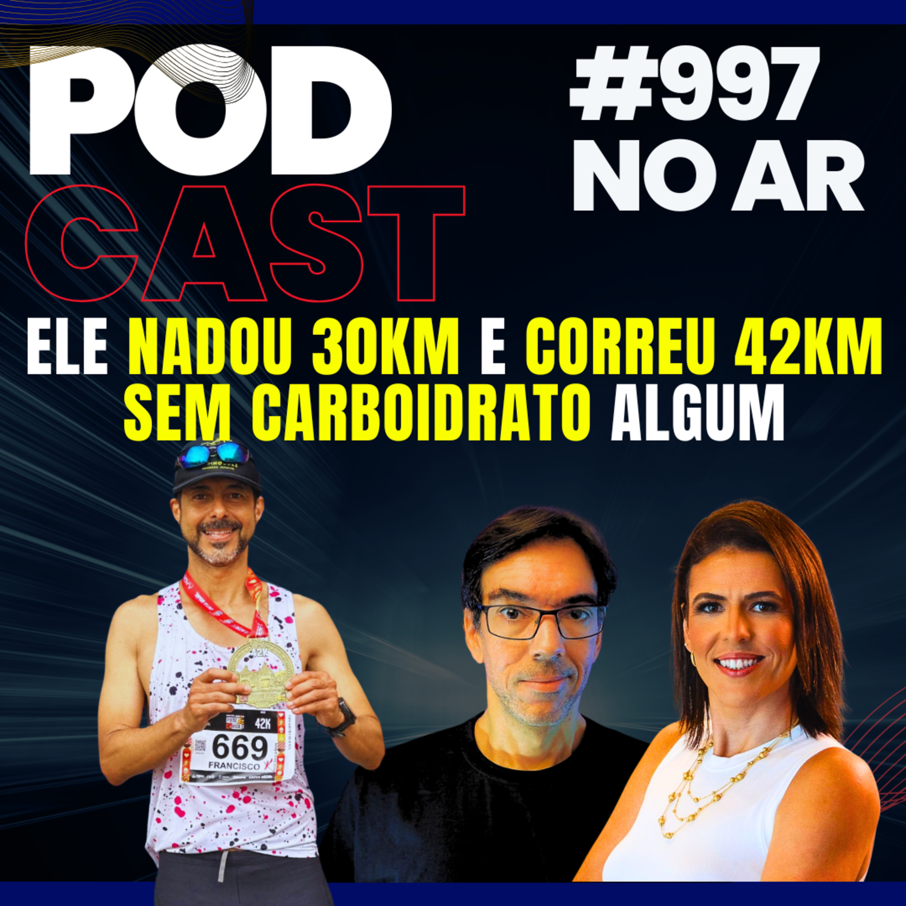 ELE NADOU 30KM E CORREU 42KM SEM CARBOIDRATO ALGUM