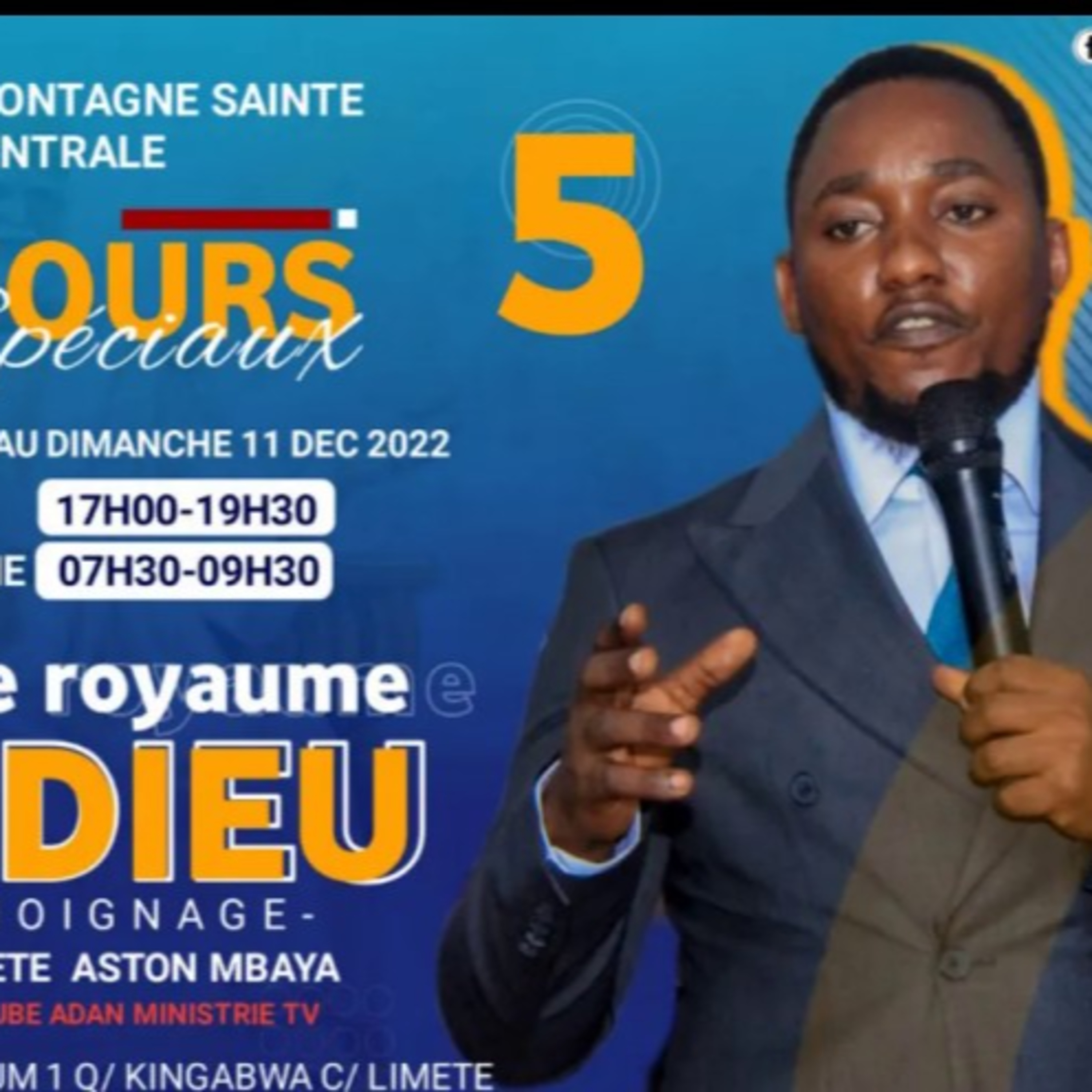 Prophète Aston MBAYA LES 27 DEPARTEMENTS DU ROYAUME DE DIEU / Part. 5
