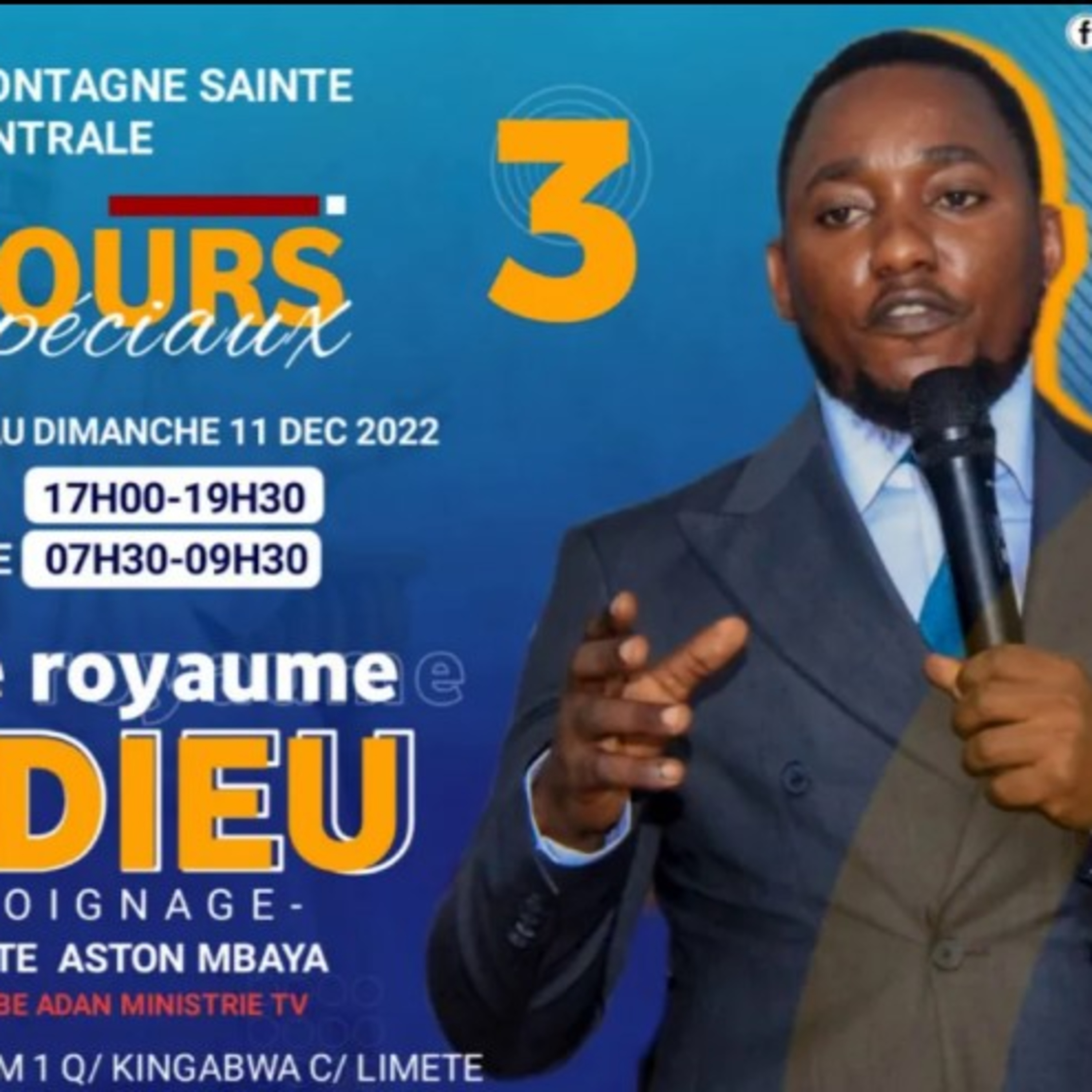 Prophète Aston MBAYA LES 27 DEPARTEMENTS DU ROYAUME DE DIEU / Part. 3