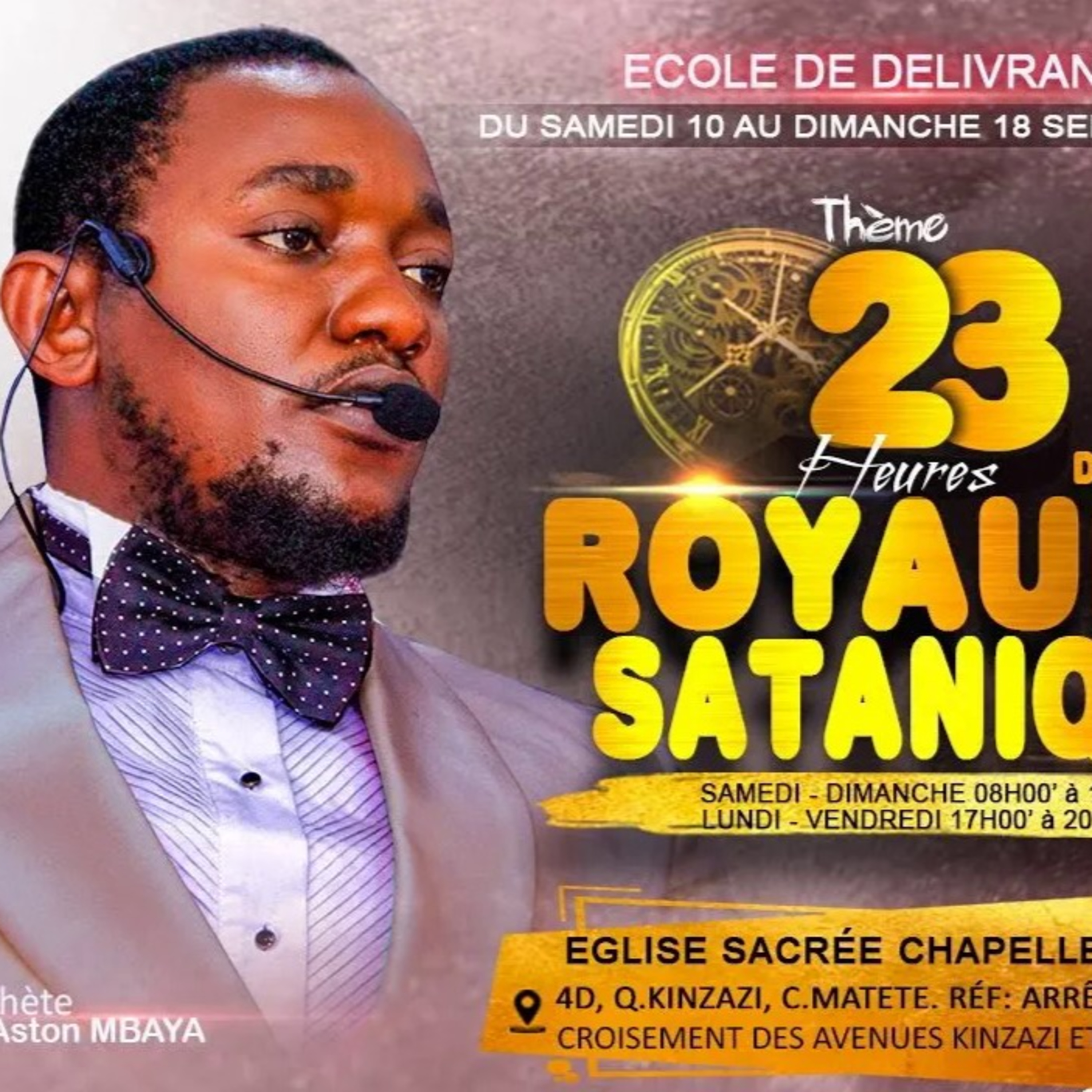 9ème JOUR # 23H DANS LE ROYAUME SATANIQUE avec le Prophète ASTON MBAYA