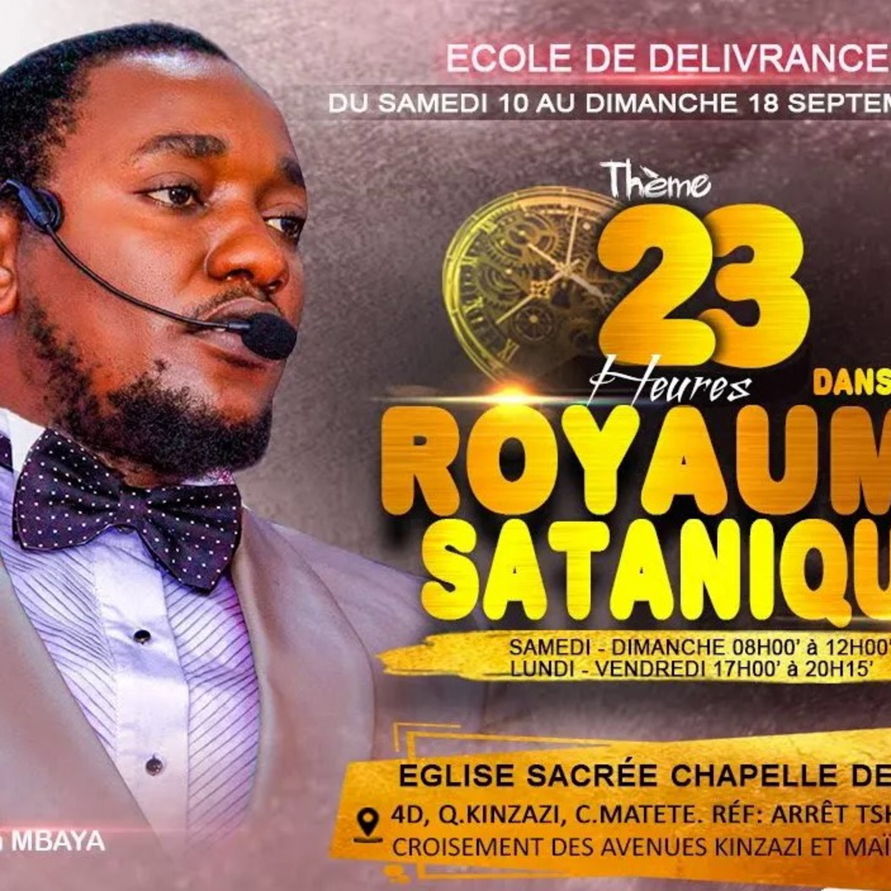 8ème JOUR # 23H DANS LE ROYAUME SATANIQUE avec le Prophète ASTON MBAYA