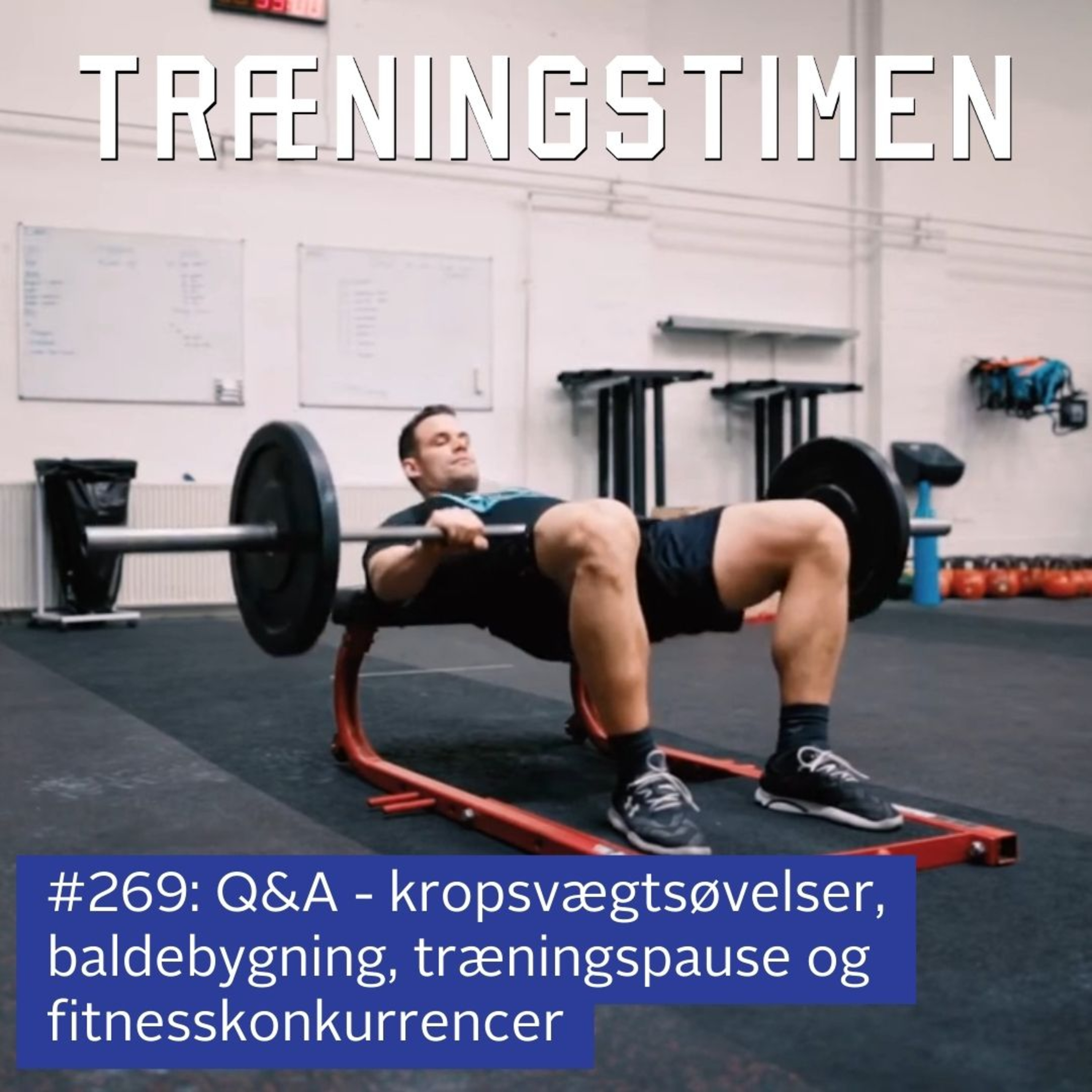 #269: Q&A - kropsvægtsøvelser, baldebygning, træningspause og fitnesskonkurrencer episode artwork