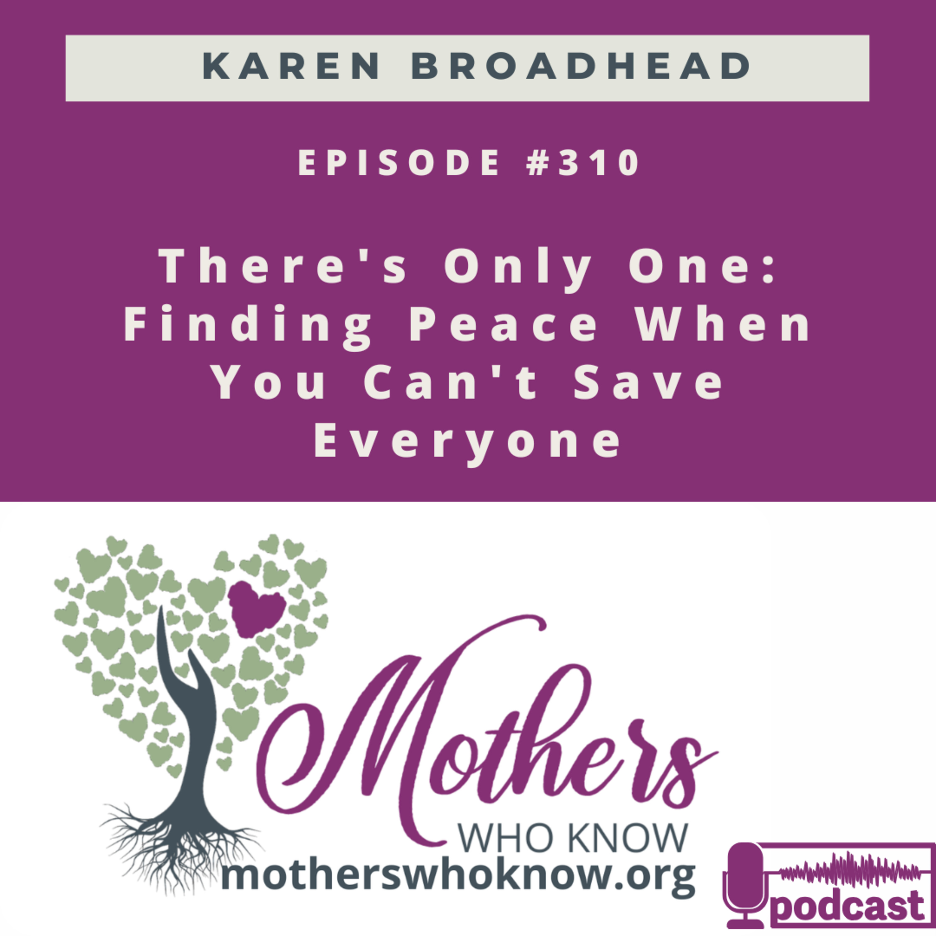 #310. There's Only One: Finding Peace When You Can't Save Everyone episode artwork