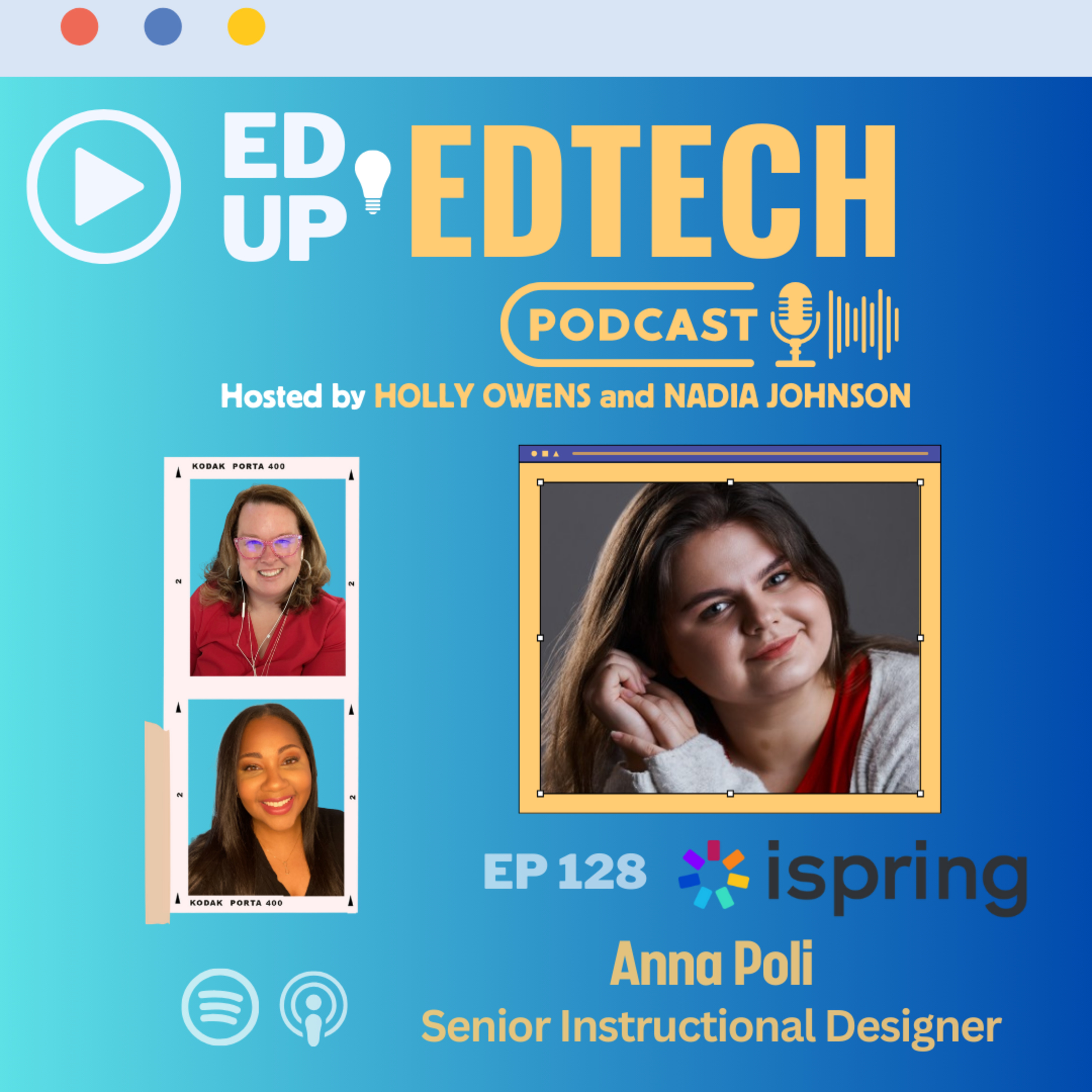 128: Unlocking e-Learning Excellence: A Deep Dive into iSpring's Innovative Tools with Anna Poli - podcast episode cover