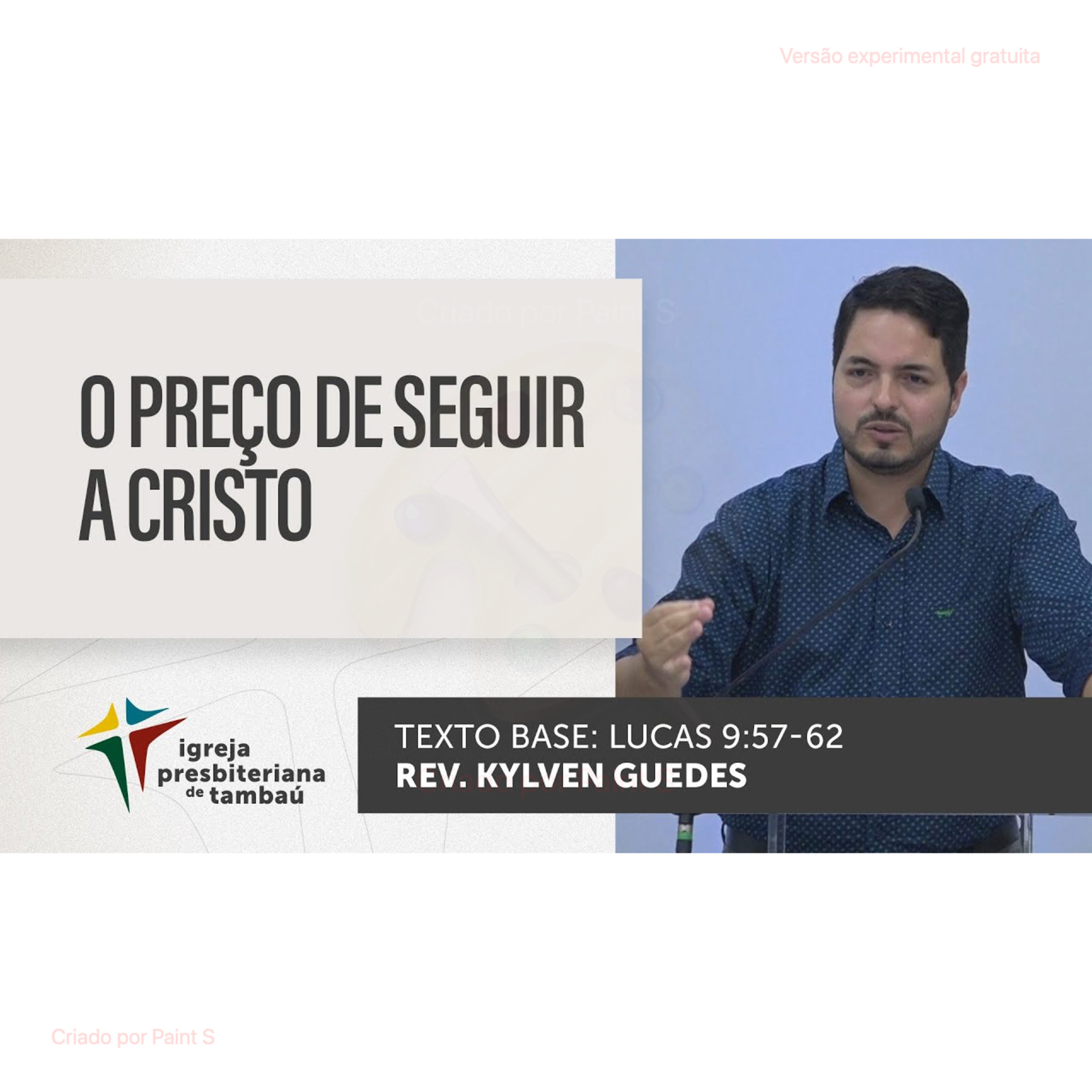 O preço de seguir a Cristo - Lc 9_57-62 - Por Rev. Kylven Guedes - em 21/05/2023 18h episode artwork