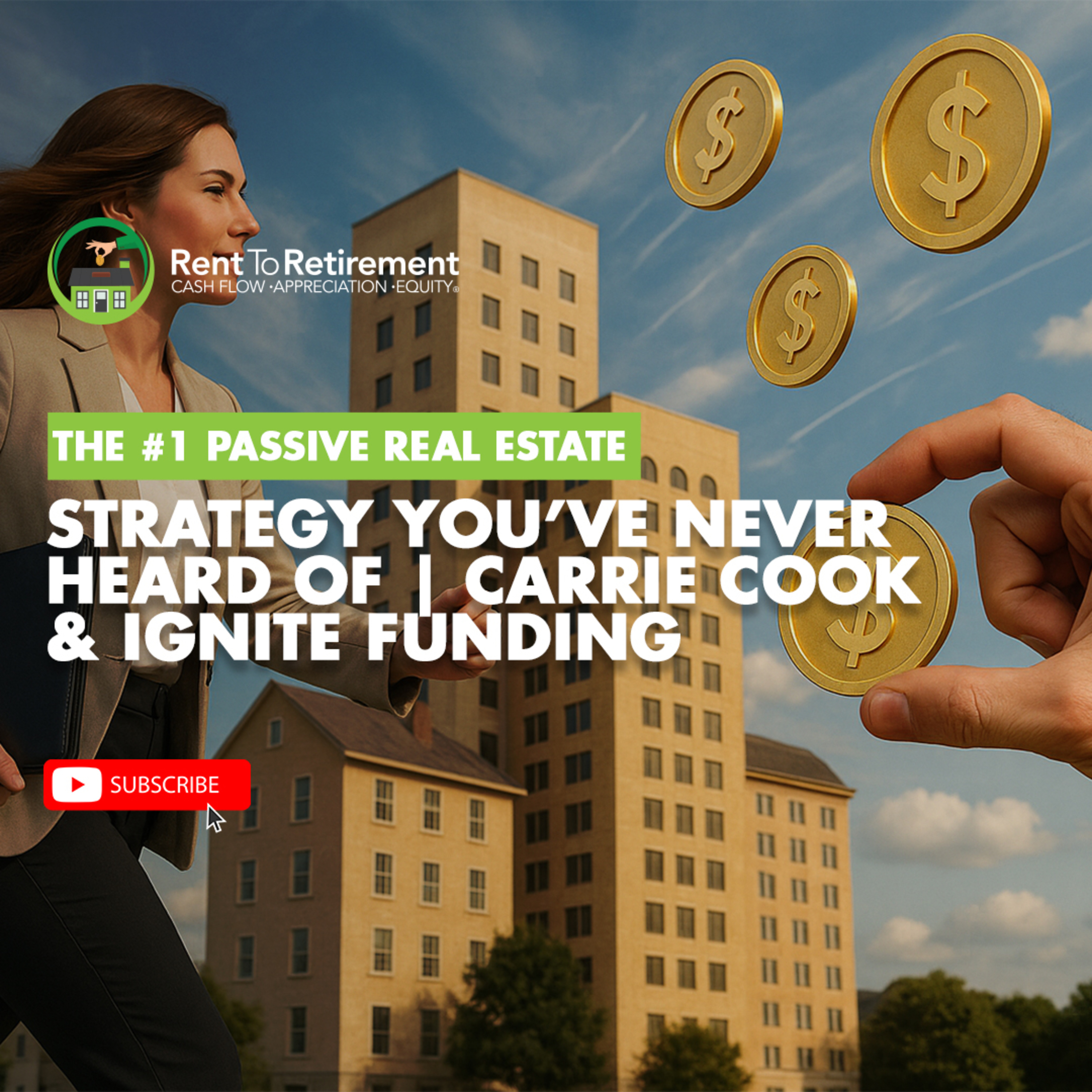 The #1 Passive Real Estate Strategy You’ve Never Heard Of | Carrie Cook & Ignite Funding episode artwork