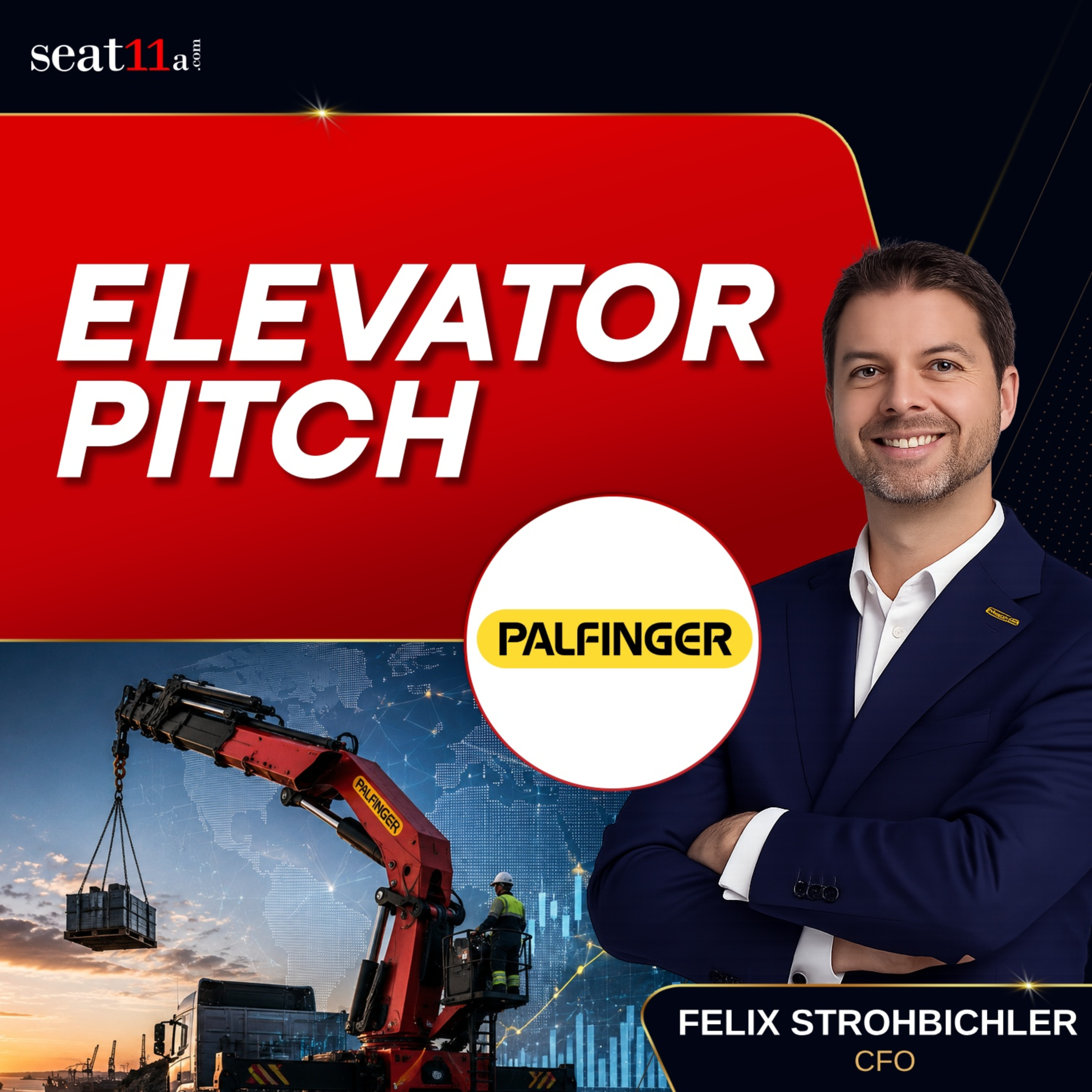 Palfinger AG Elevator Pitch | Revolutionizing Industries with Cutting-Edge Crane & Lifting Solutions with CFO episode artwork