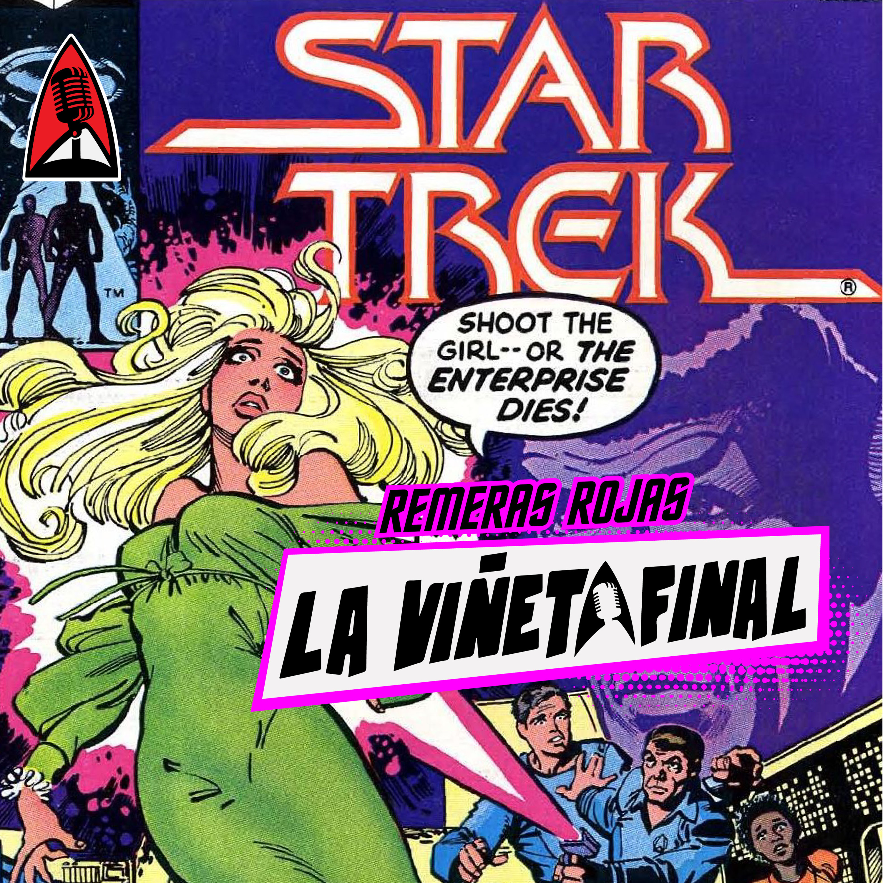 La viñeta final T01E05: Reseñamos el comic de Star Trek "The haunting of the Enterprise" episode artwork