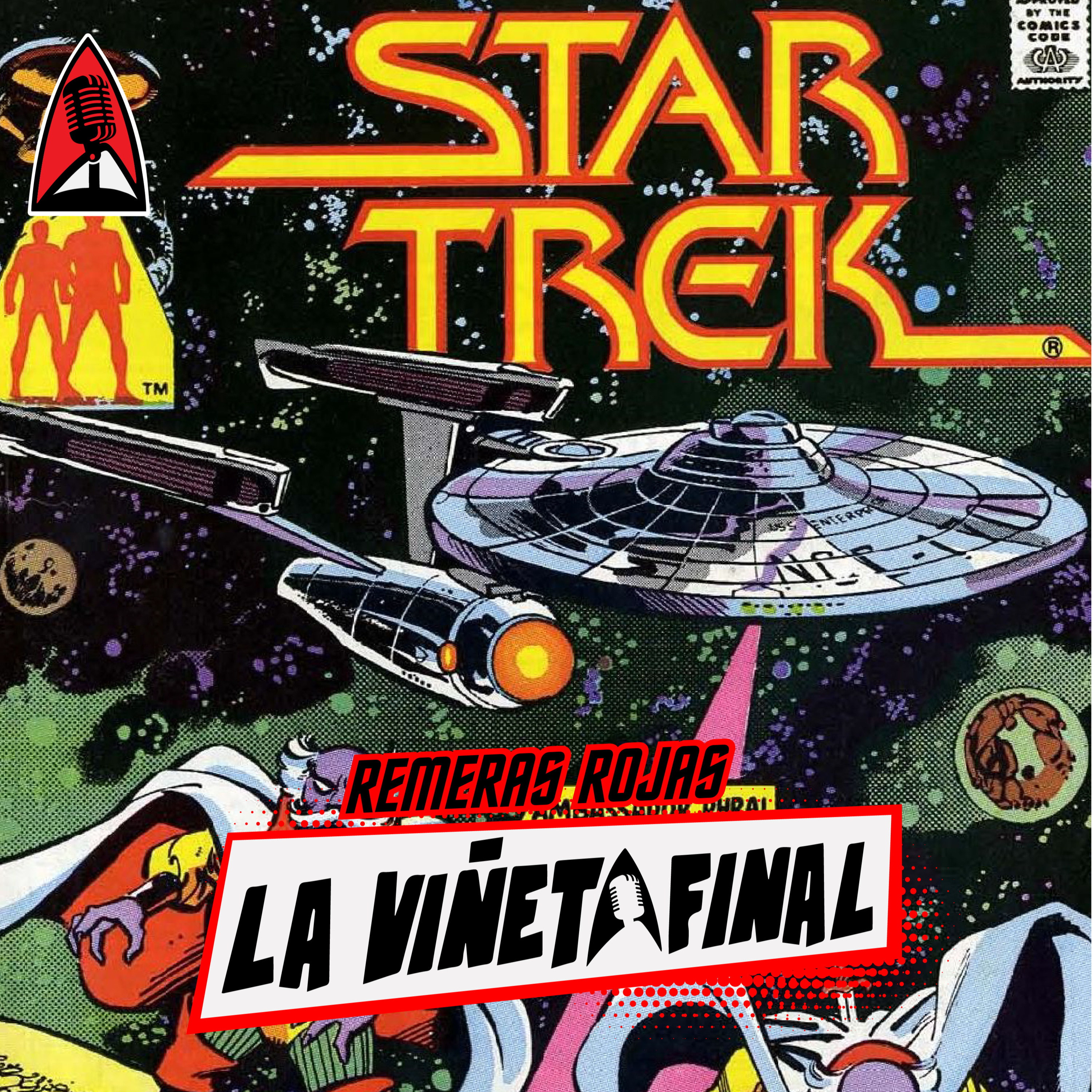 La viñeta final T01E06: Reseñamos el comic de Star Trek "The enterprise Murder Case!" episode artwork