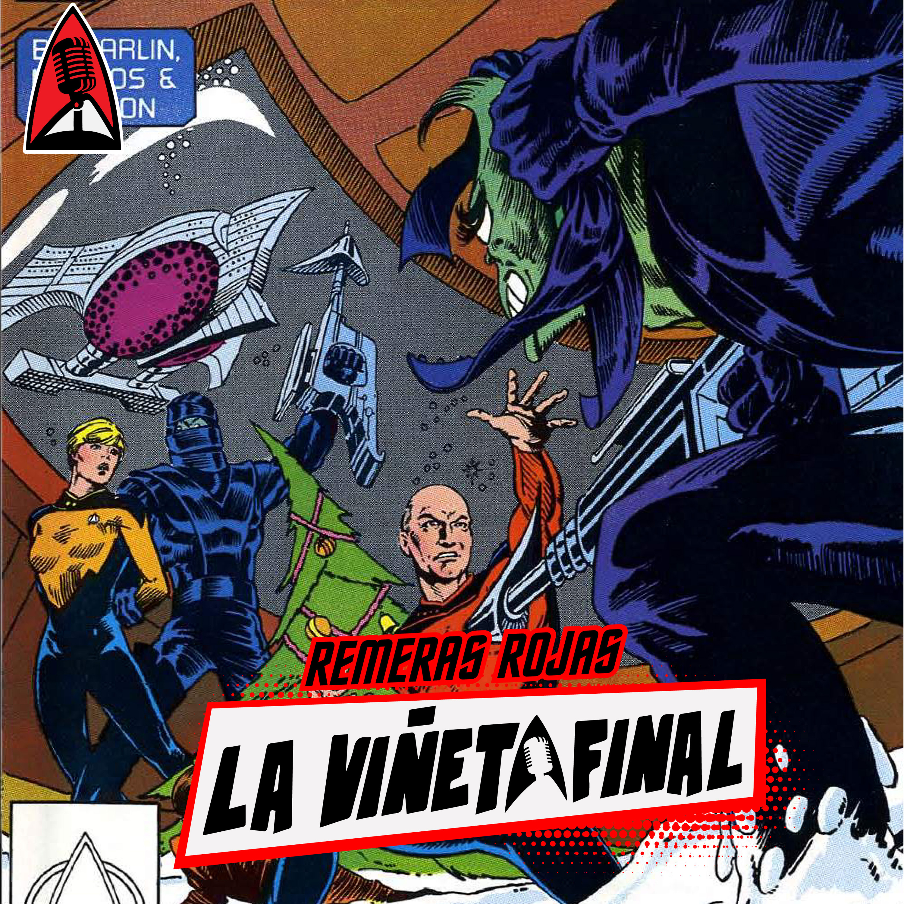 La viñeta final 20: Reseña del comic de Star Trek TNG "Spirit in the sky!" episode artwork