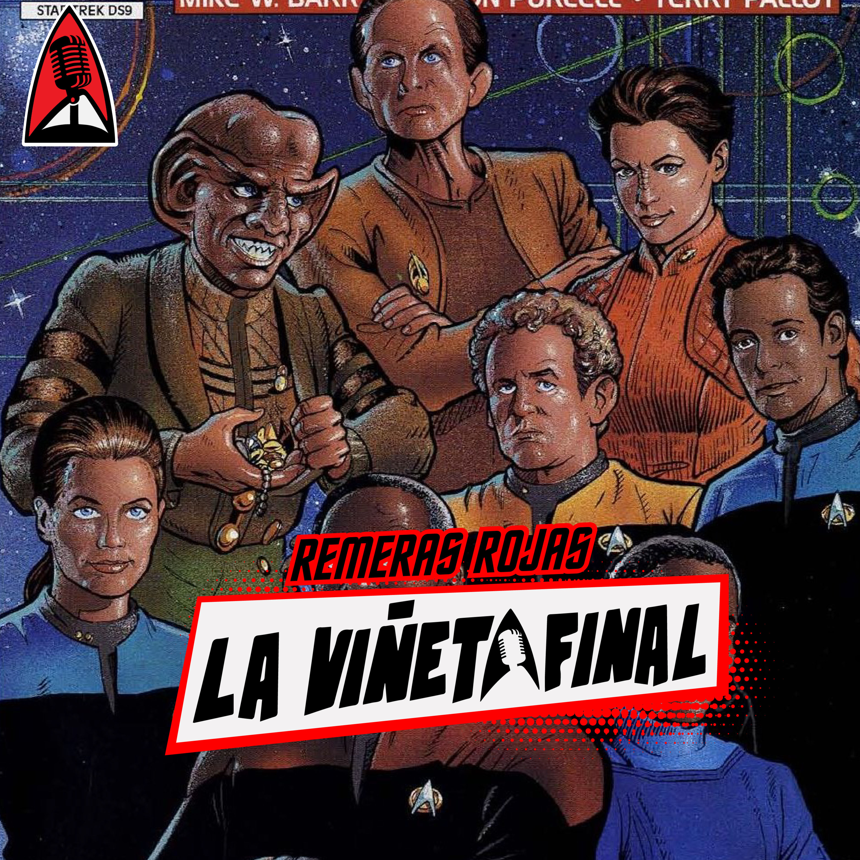 La viñeta final 28: Reseña del comic de Star Trek DS9 "Emancipation " episode artwork