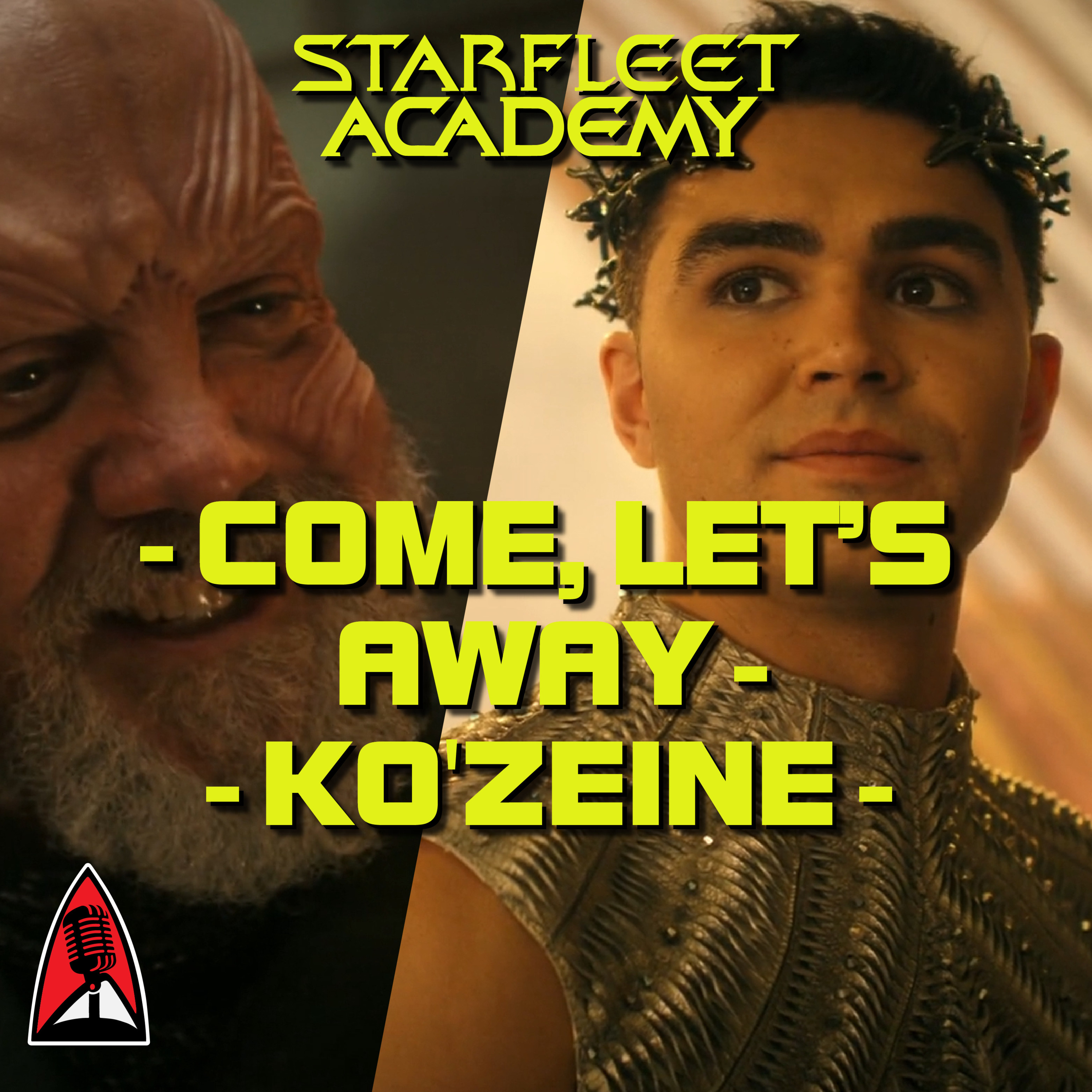 Remeras Rojas S08E05 - Reseña de "Come, Let’s Away" y "Ko'Zeine" de Star Trek: Starfleet Academy