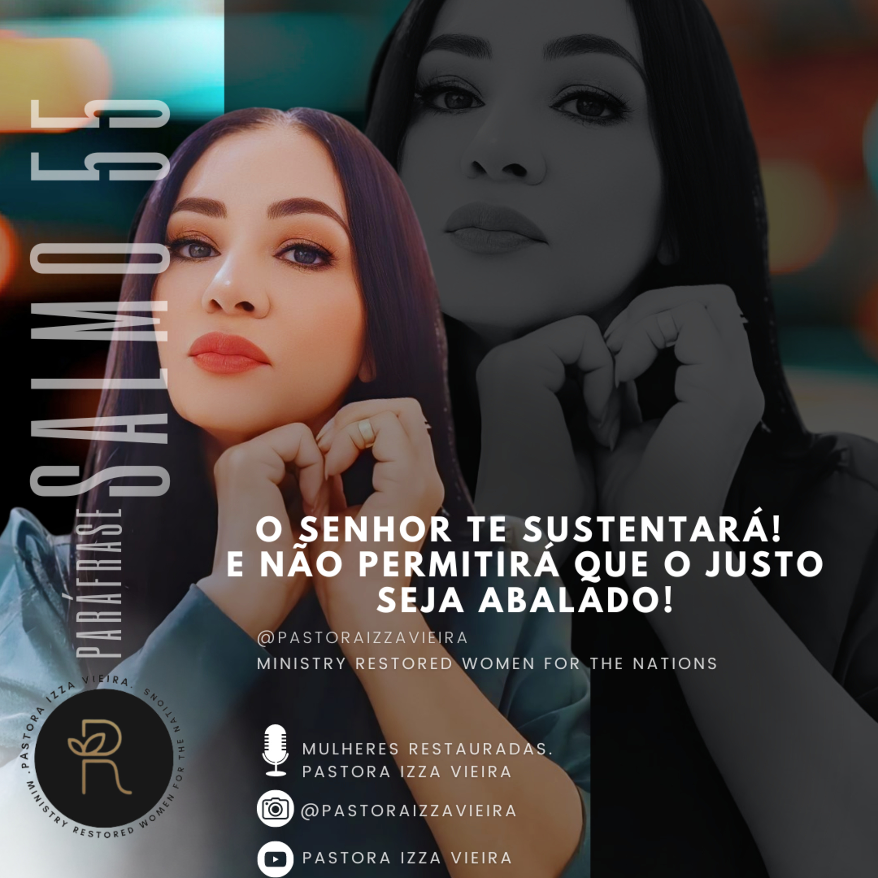 SALMO 55 • O SENHOR TE SUSTENTARÁ; E NÃO PERMITIRÁ QUE O JUSTO SEJA ABALADO! episode artwork