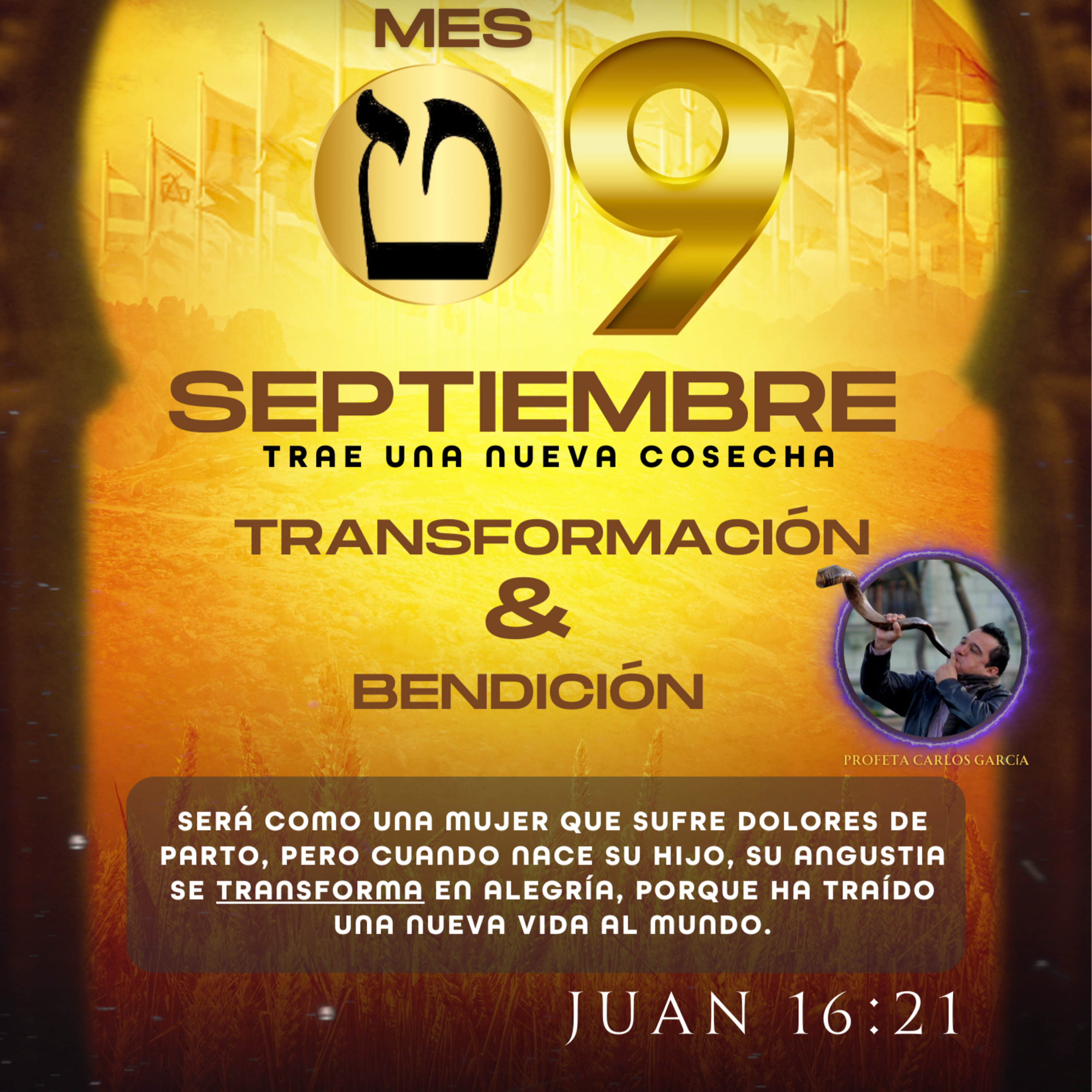 Bendición Profética Mes Noveno - Septiembre de Transformación y Bendición 010925 episode artwork
