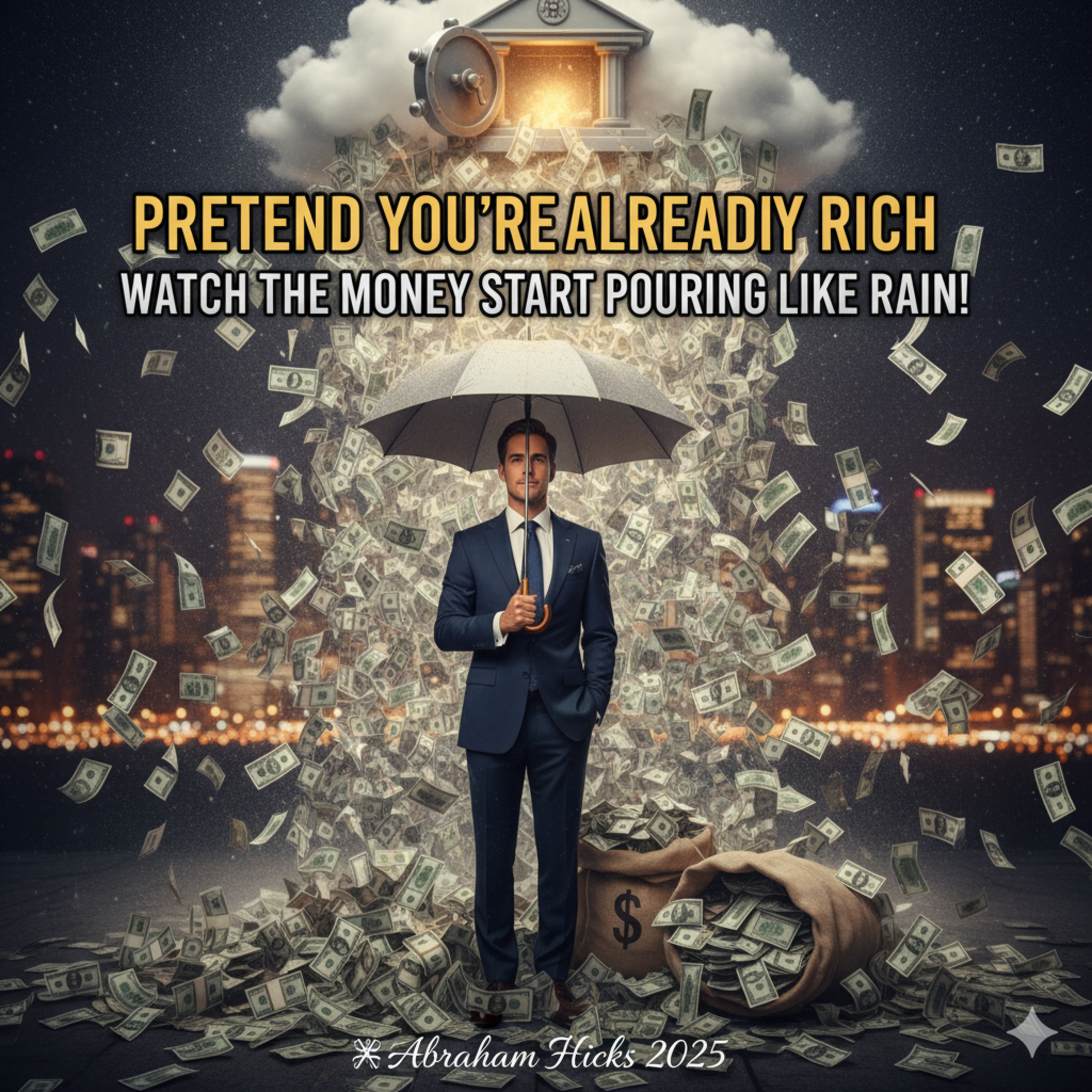 Abraham Hicks ~ Pretend You're Already RICH & Watch The Money Start Pouring Like Rain! 💸 episode artwork